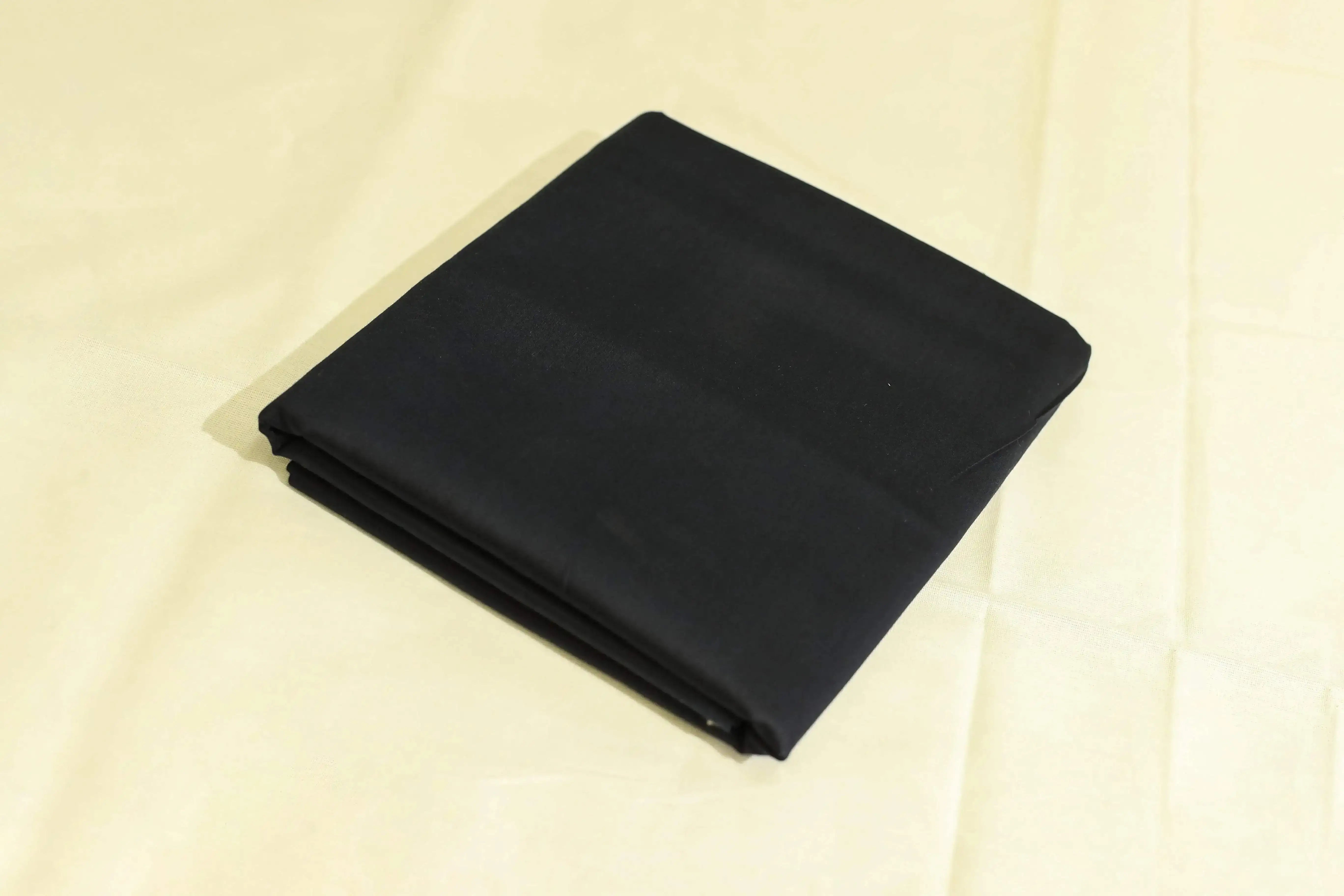 Mfoks : Everyday Plain Cotton Satin Fabric - Navy Blue - M'Foks