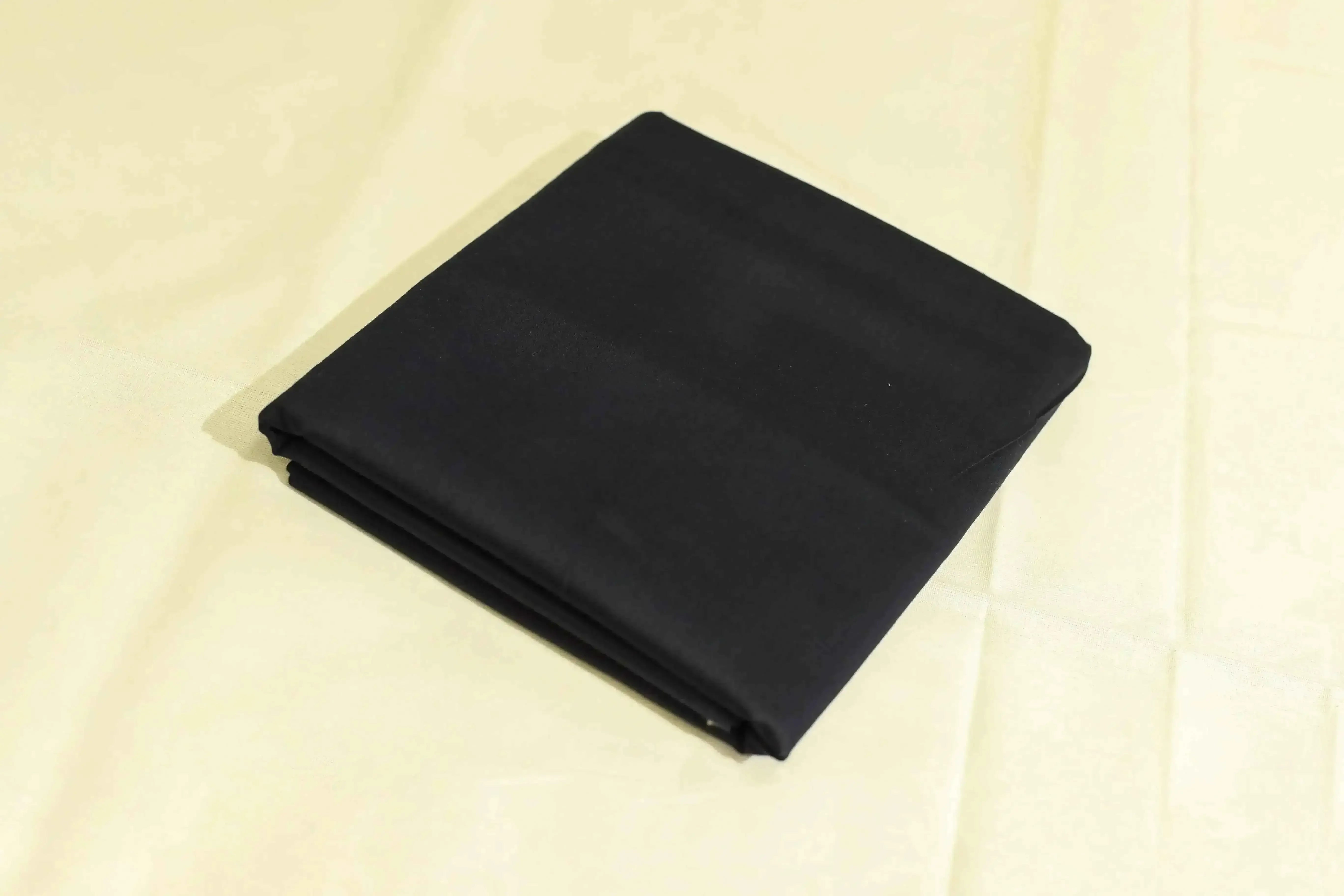 Mfoks : Everyday Plain Cotton Satin Fabric - Navy Blue
