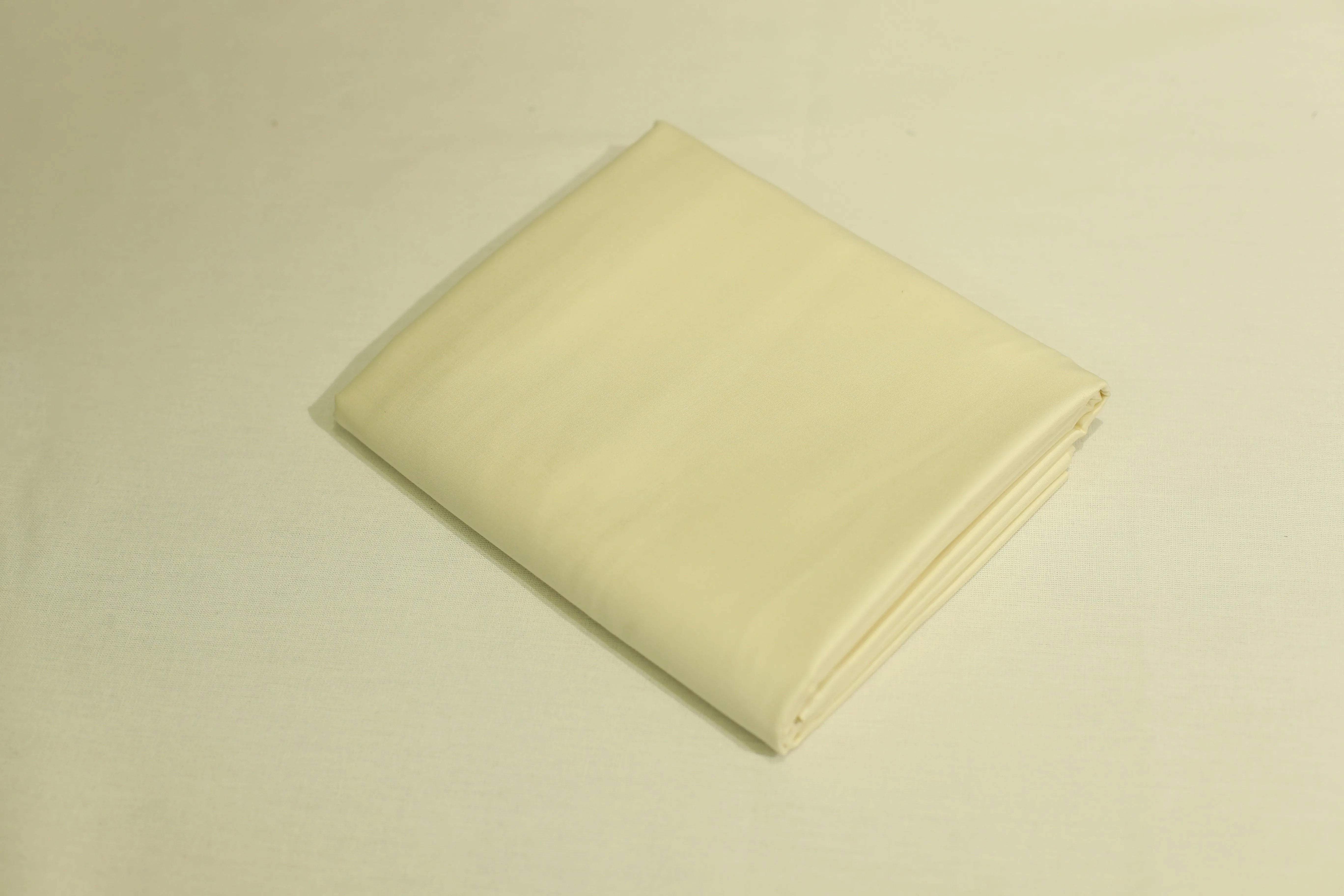 Mfoks : Everyday Plain Cotton Satin Fabric - OFF White - M'Foks