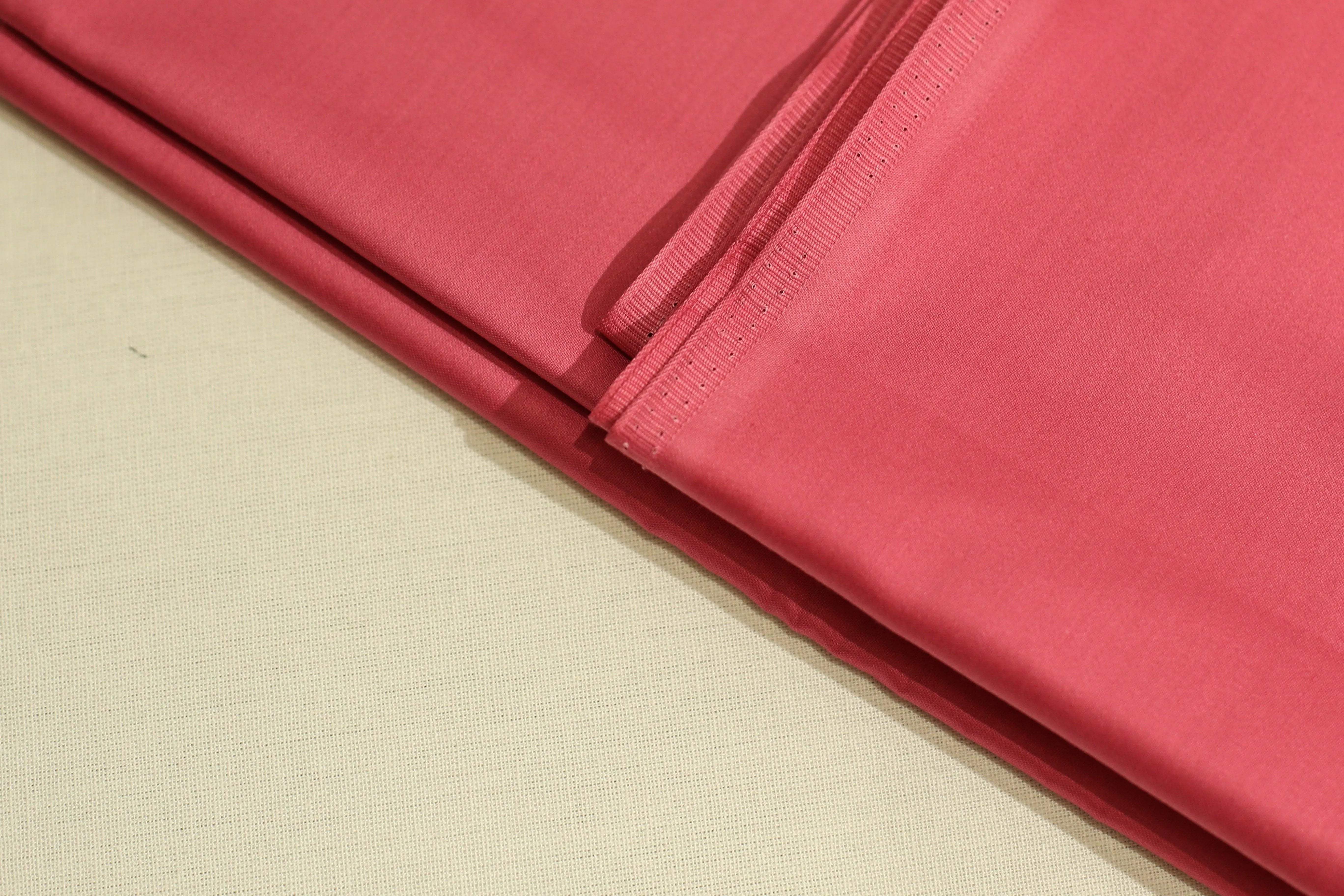 Mfoks : Everyday Plain Cotton Satin Fabric - Pastel Pink - M'Foks