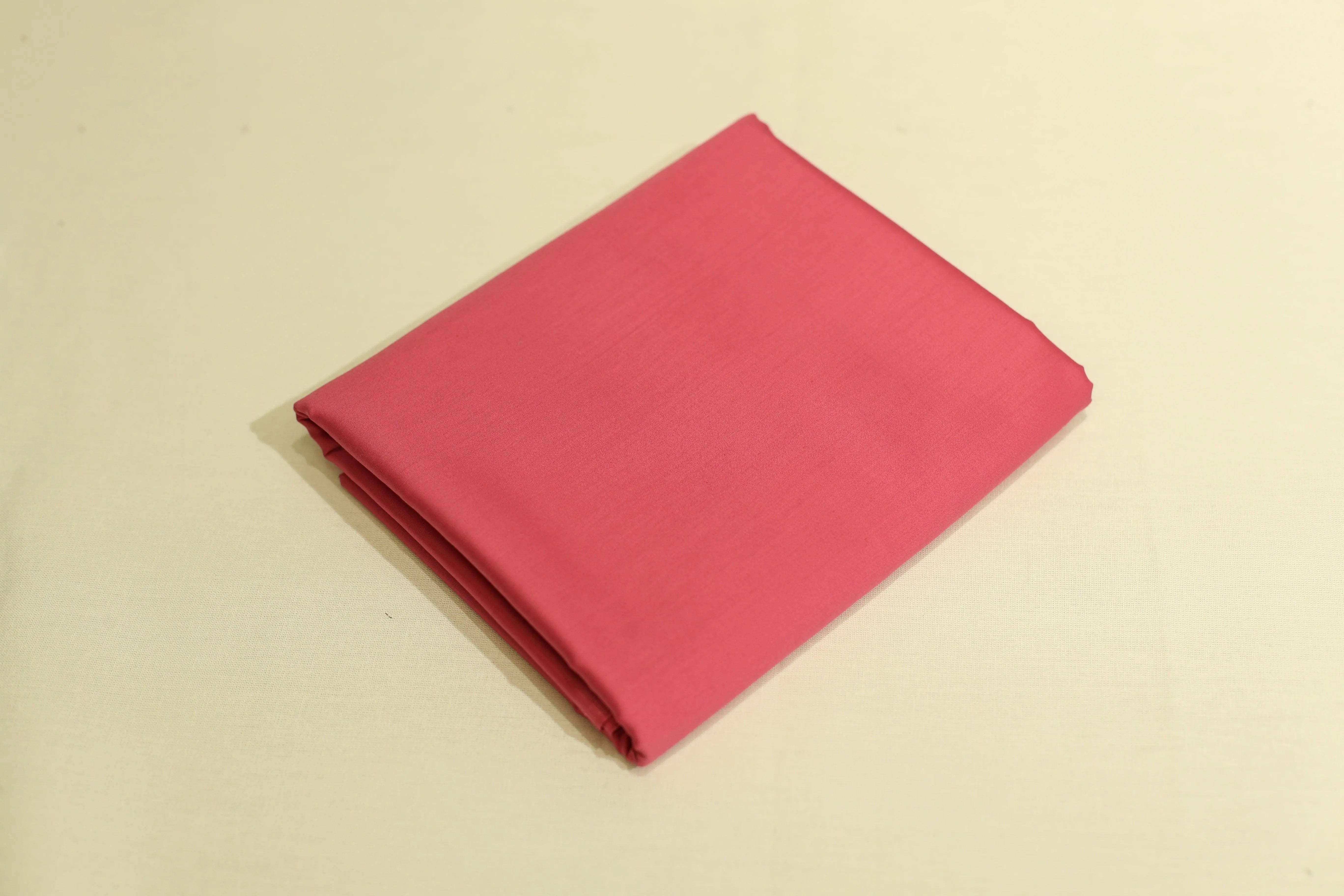 Mfoks : Everyday Plain Cotton Satin Fabric - Pastel Pink - M'Foks