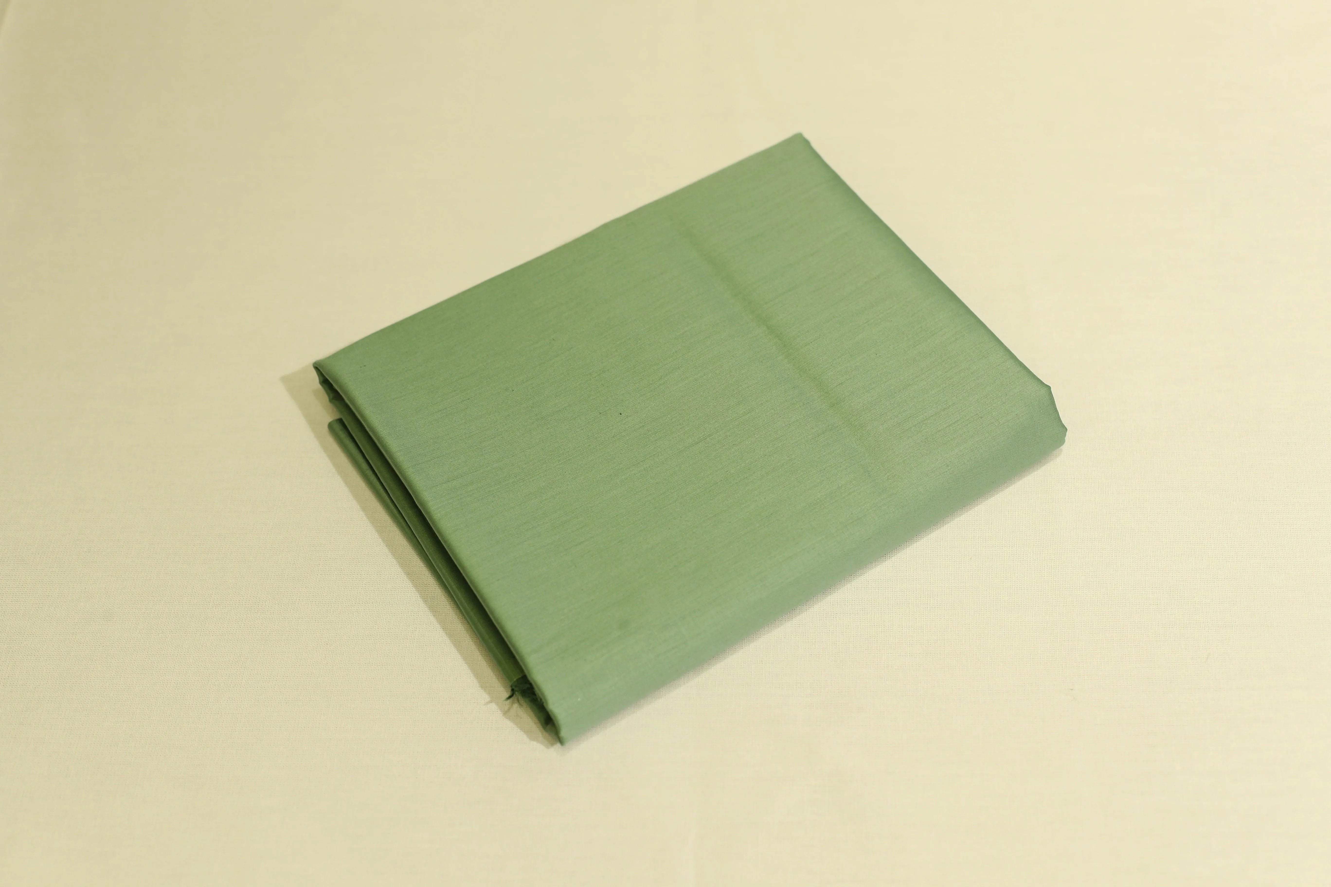 Mfoks : Everyday Plain Cotton Satin Fabric - Pastel Pista Green - M'Foks