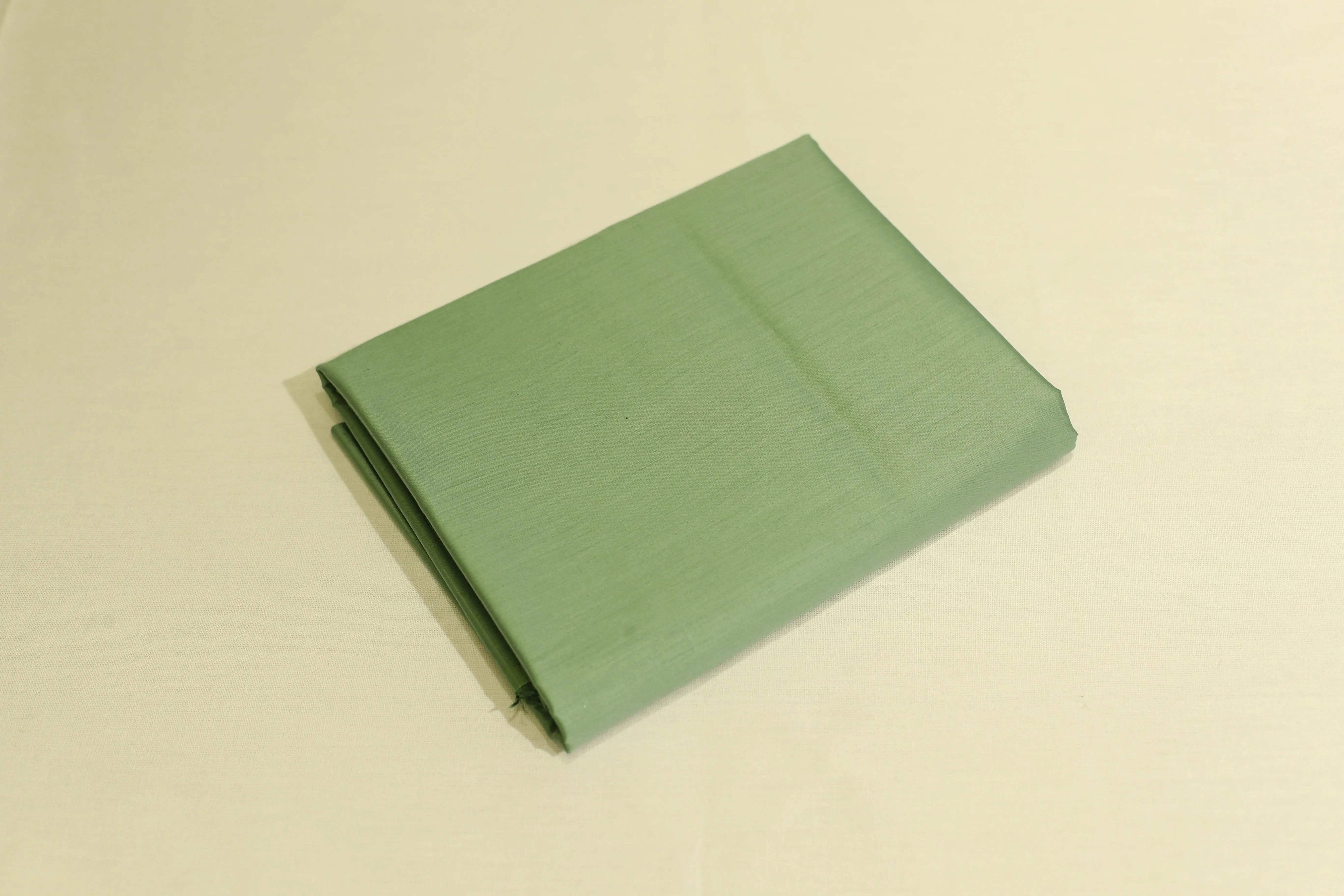 Mfoks : Everyday Plain Cotton Satin Fabric - Pastel Pista Green - M'Foks