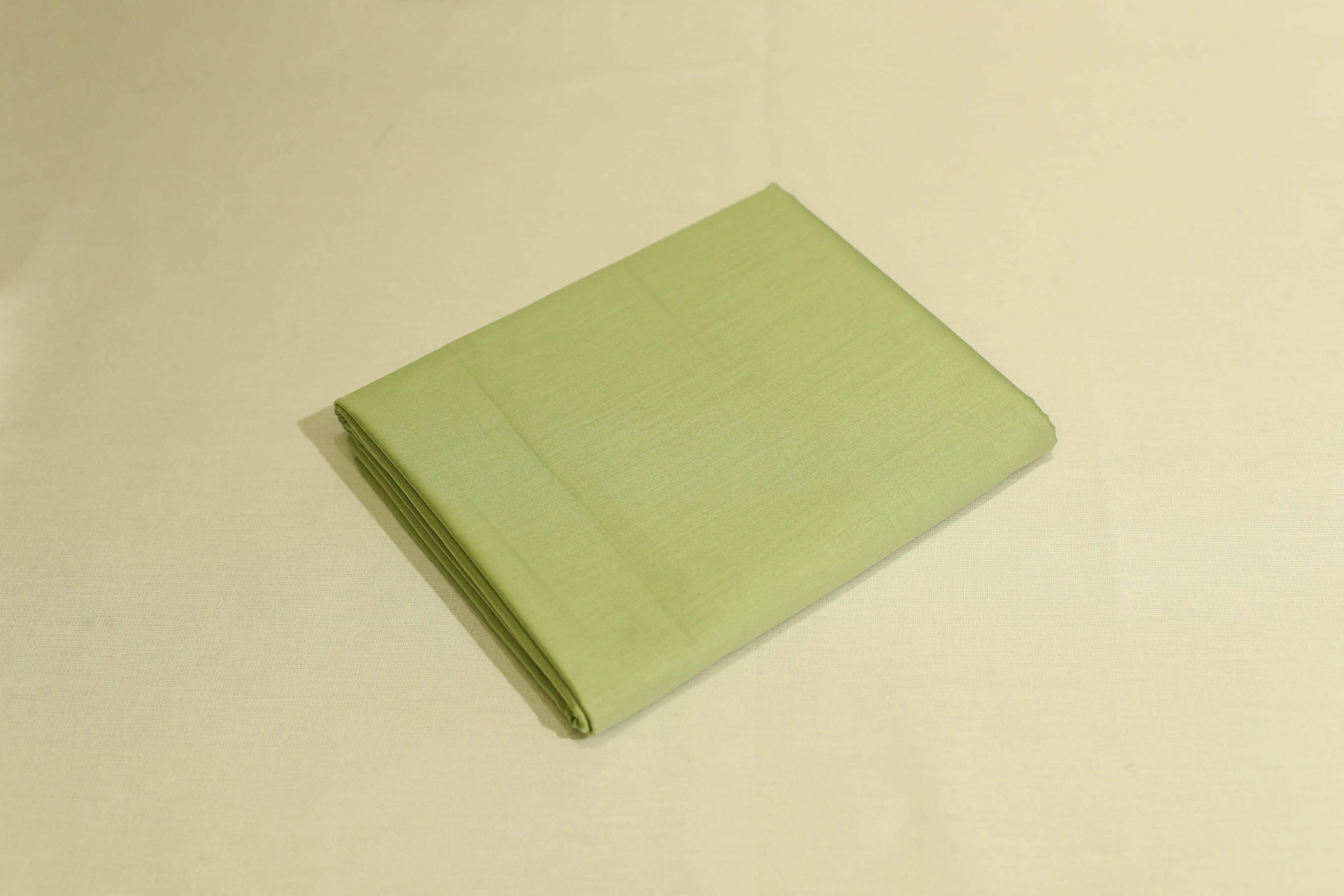 Mfoks : Everyday Plain Cotton Satin Fabric - Pista Green - M'Foks