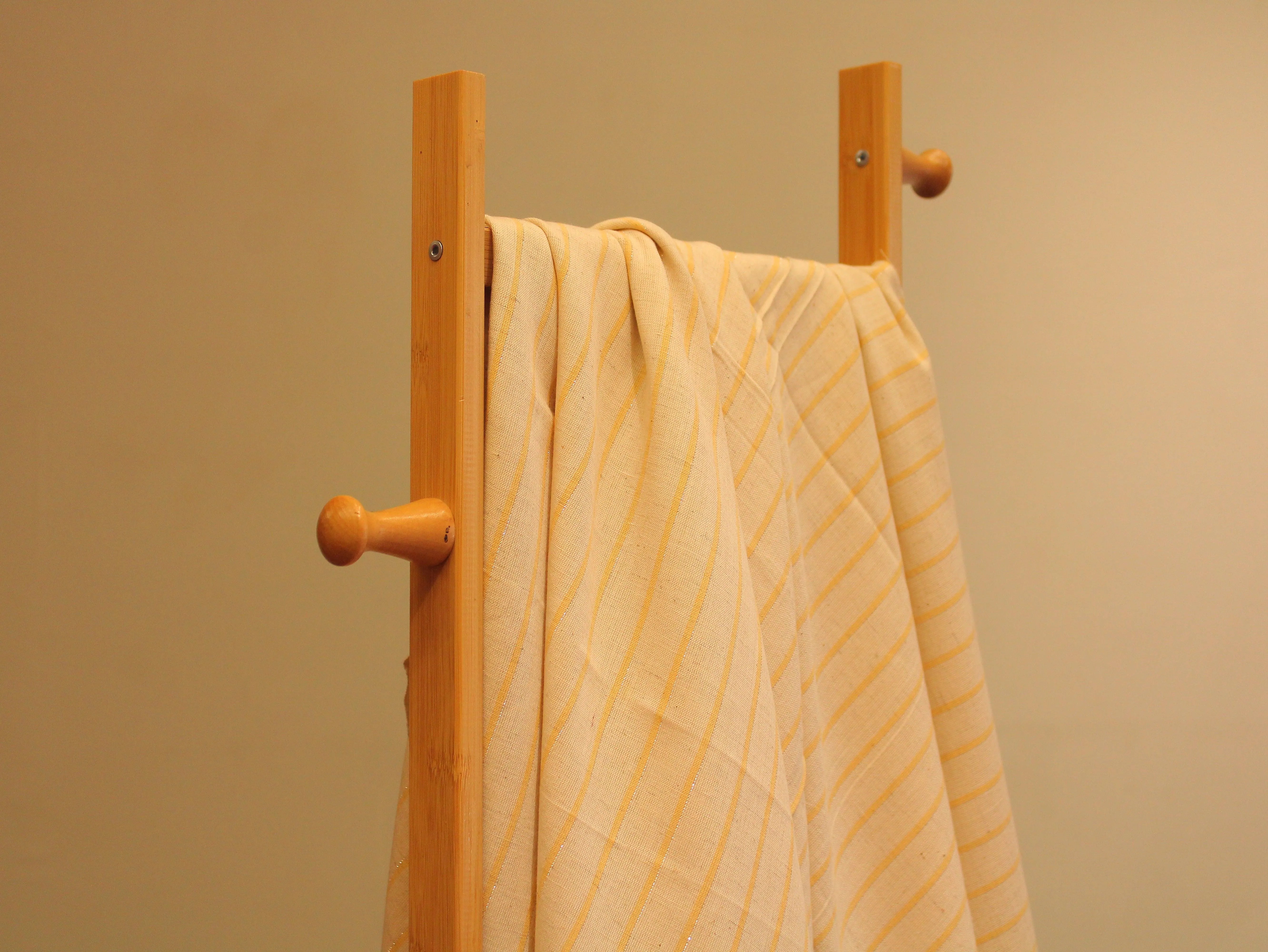 Natural Khadi Cotton With Lurex Woven Dyeable Fabric - M'Foks