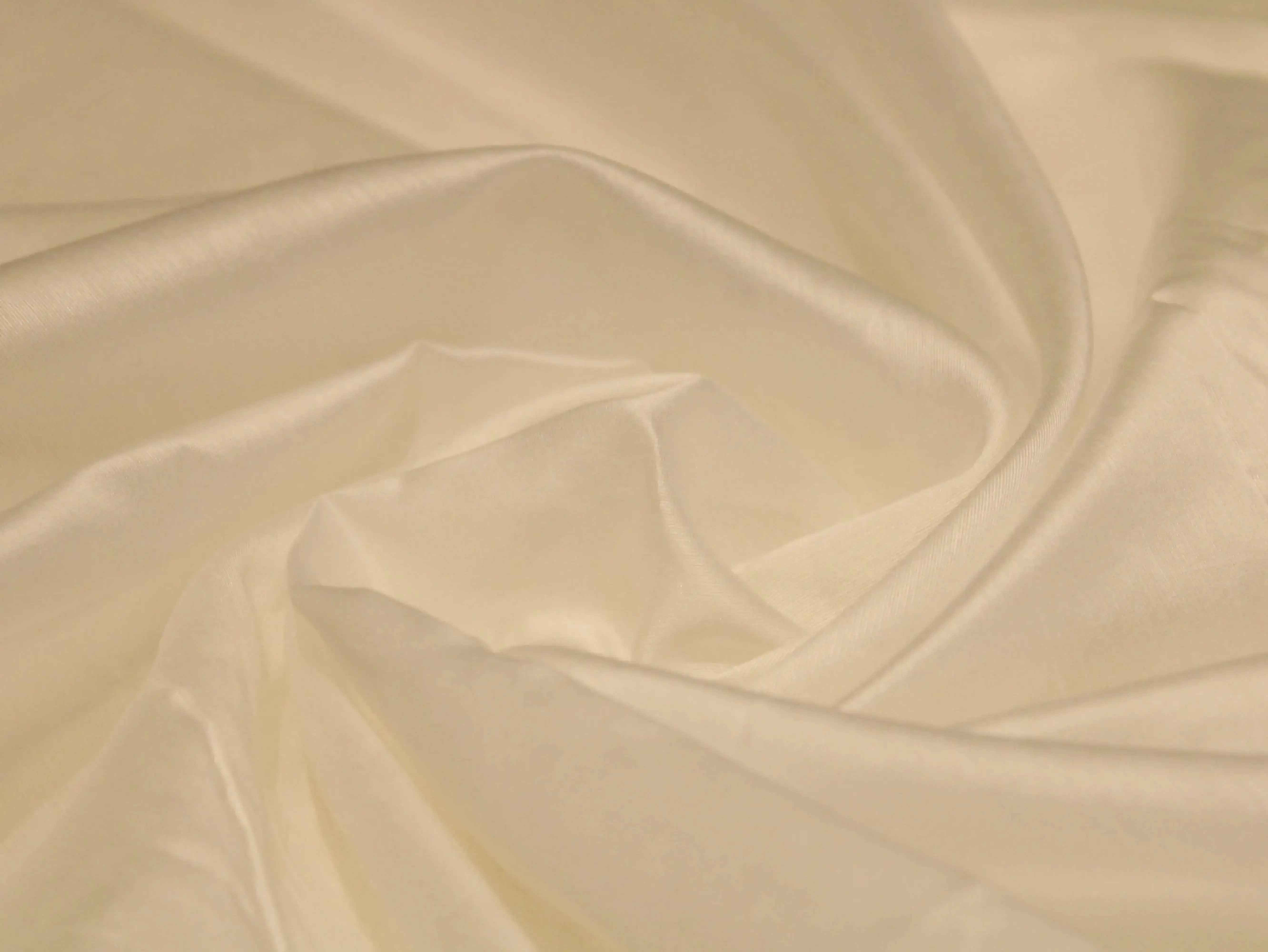 Plain White Dyeable Chanderi Silk Fabric