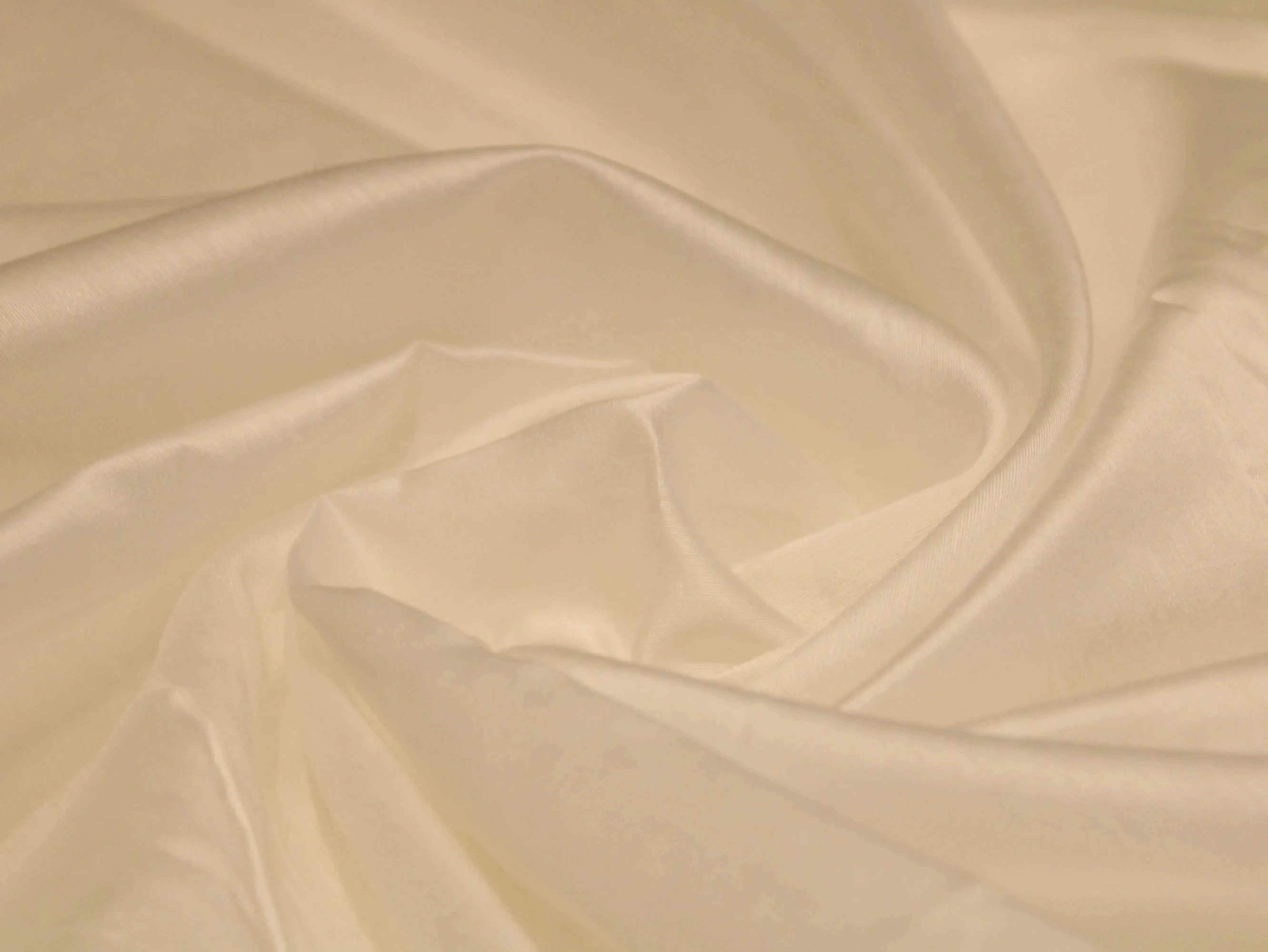 Plain White Dyeable Chanderi Silk Fabric