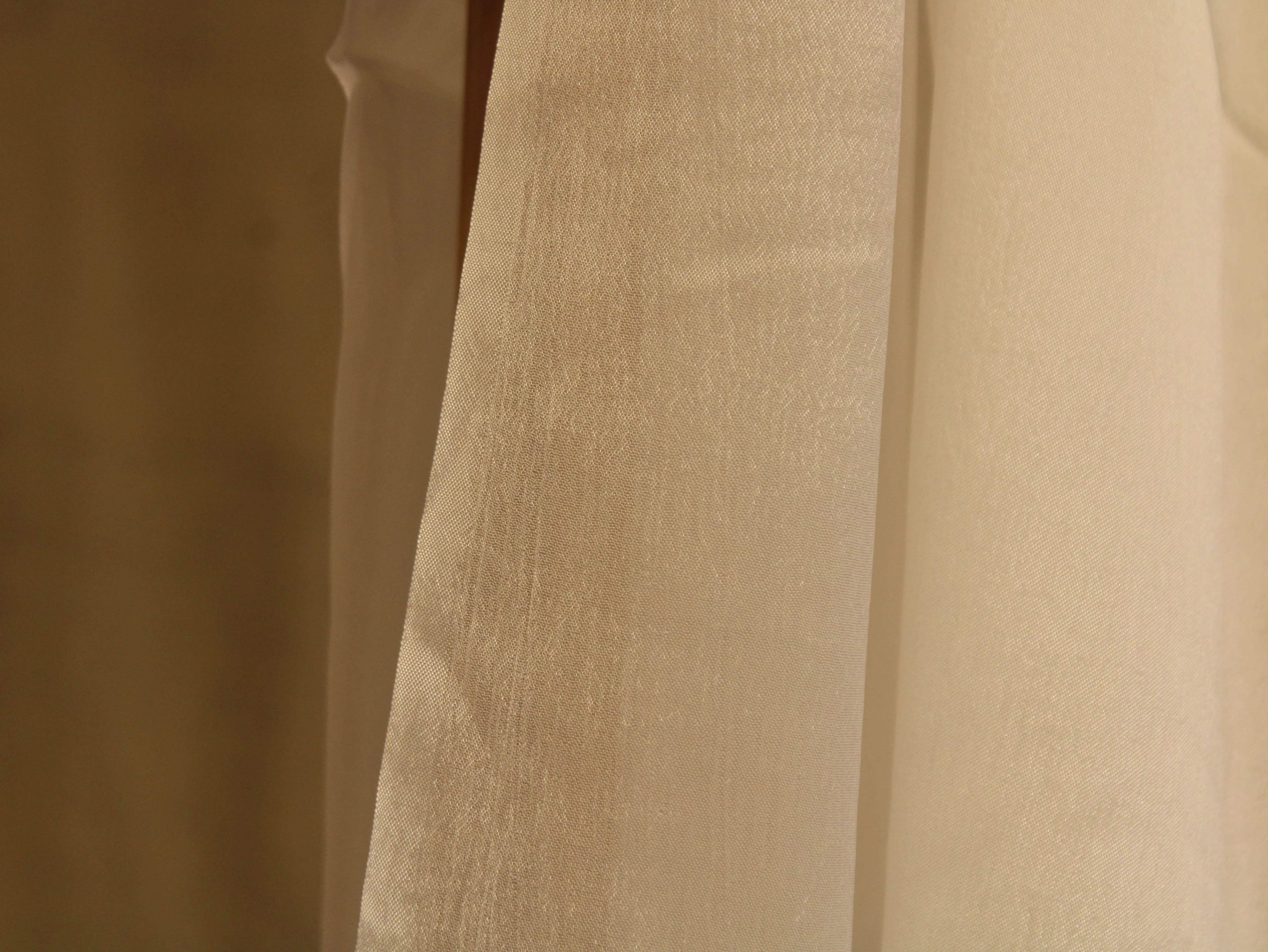 Plain White Dyeable Chinon Fabric - M'Foks