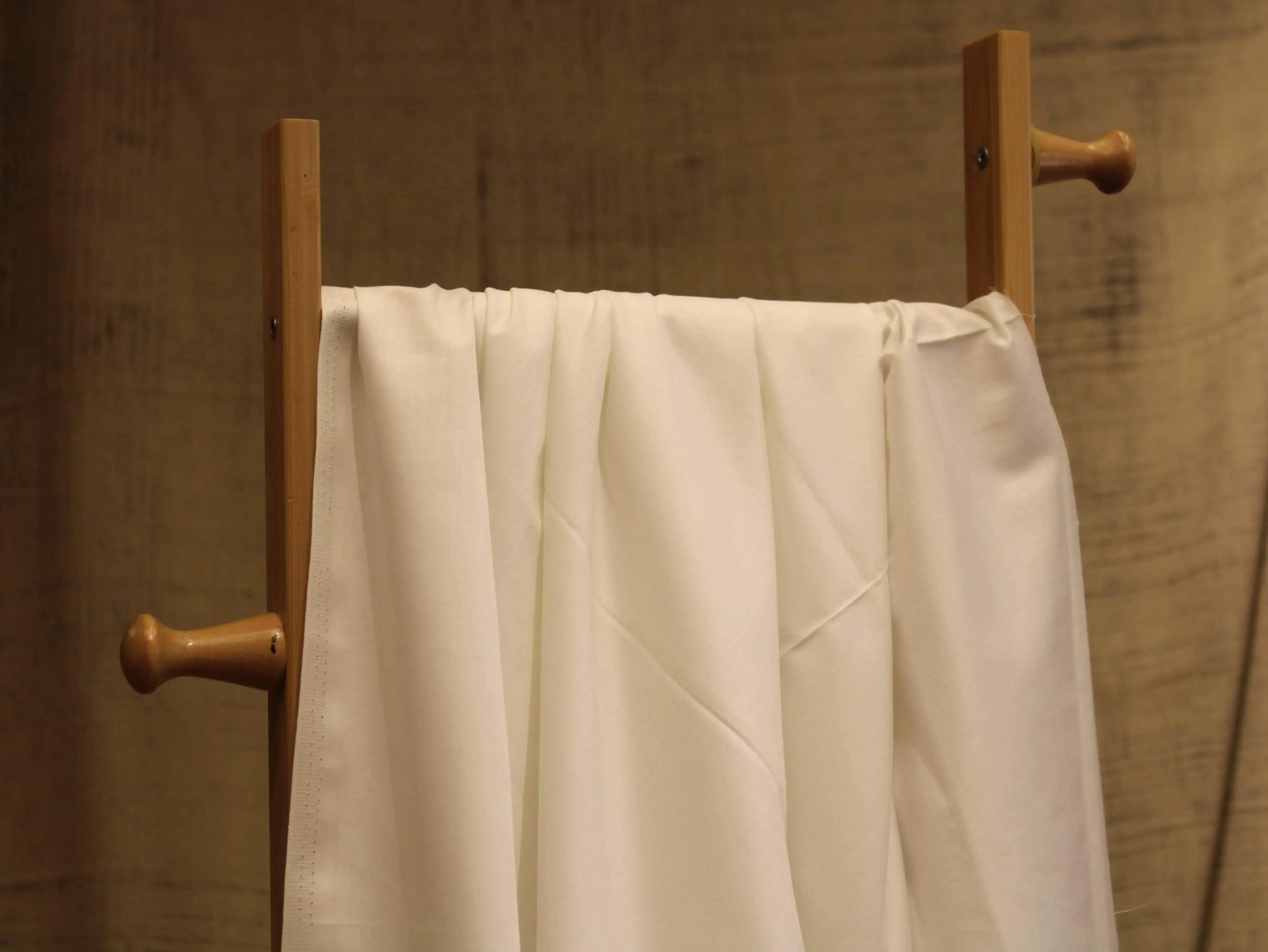 Plain White Dyeable Cotton Satin Fabric - M'Foks