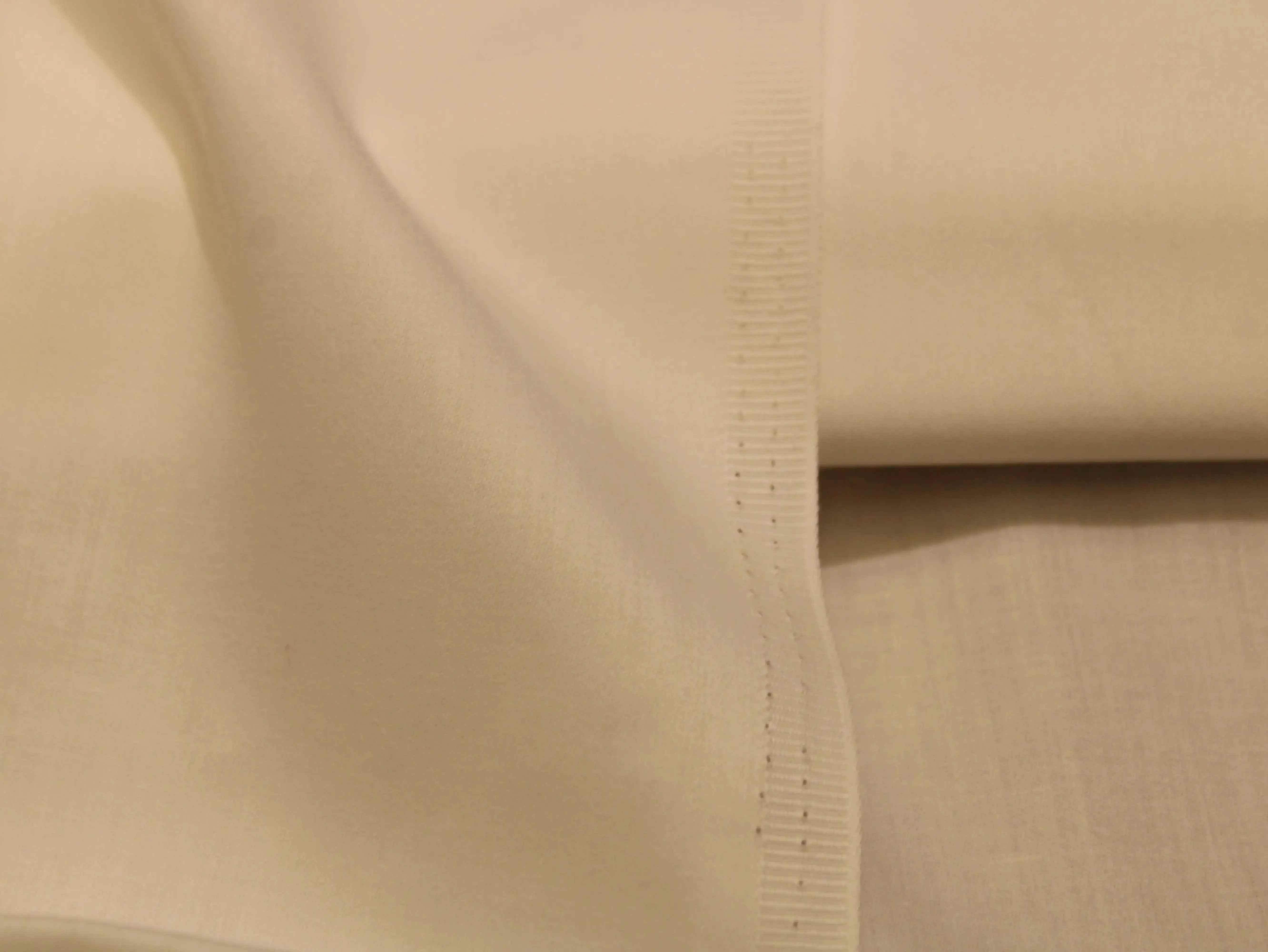 Plain White Dyeable Cotton Satin Fabric