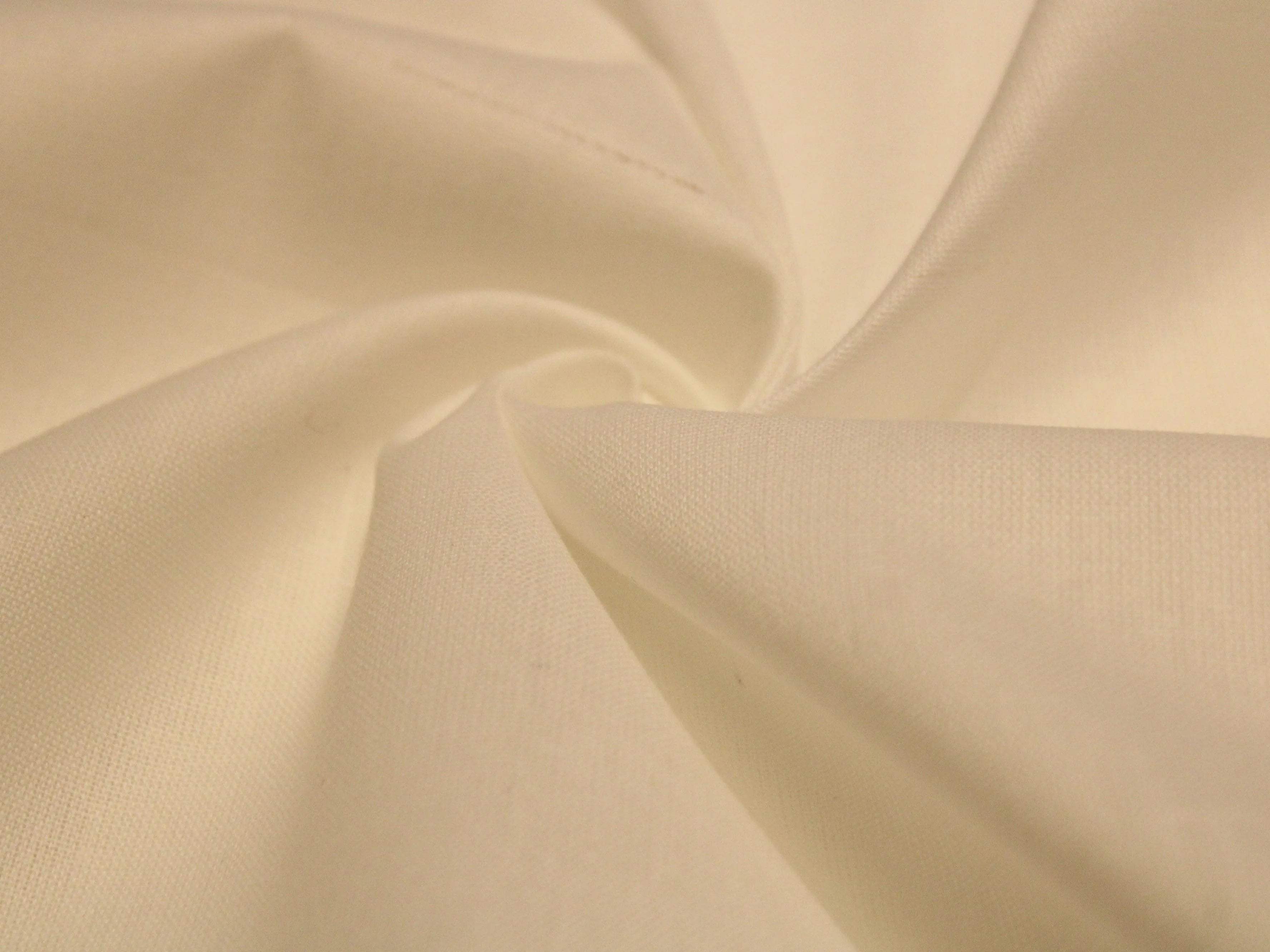 Plain White Dyeable Flex Cotton Fabric - M'Foks