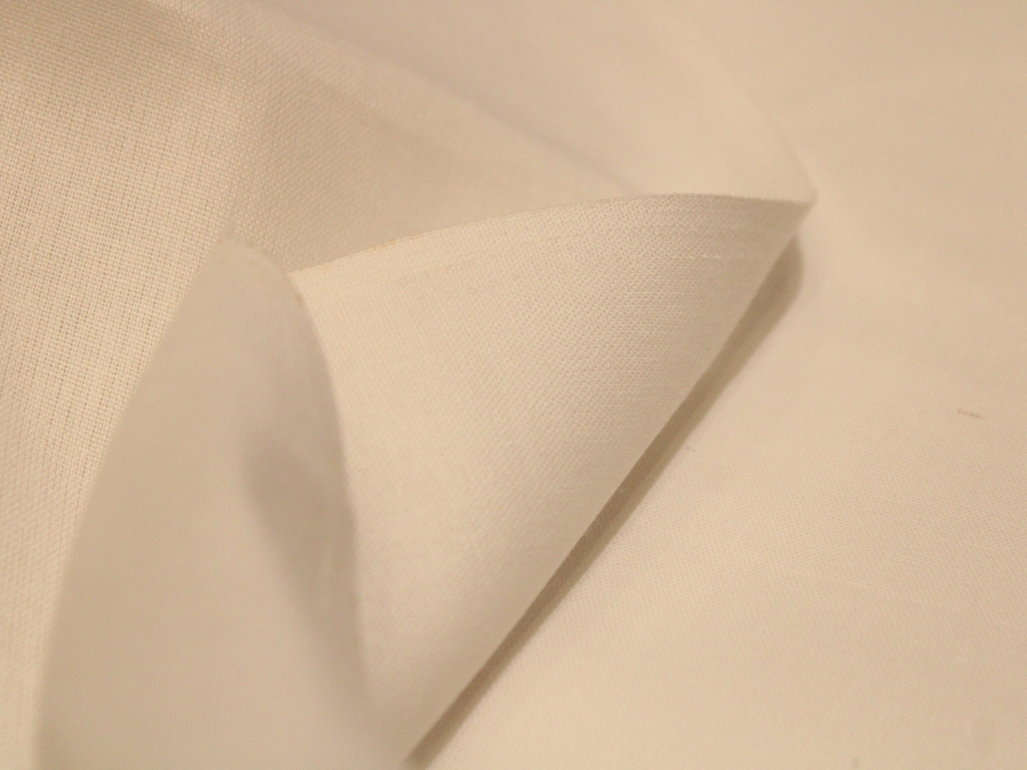 Plain White Dyeable Flex Cotton Fabric - M'Foks