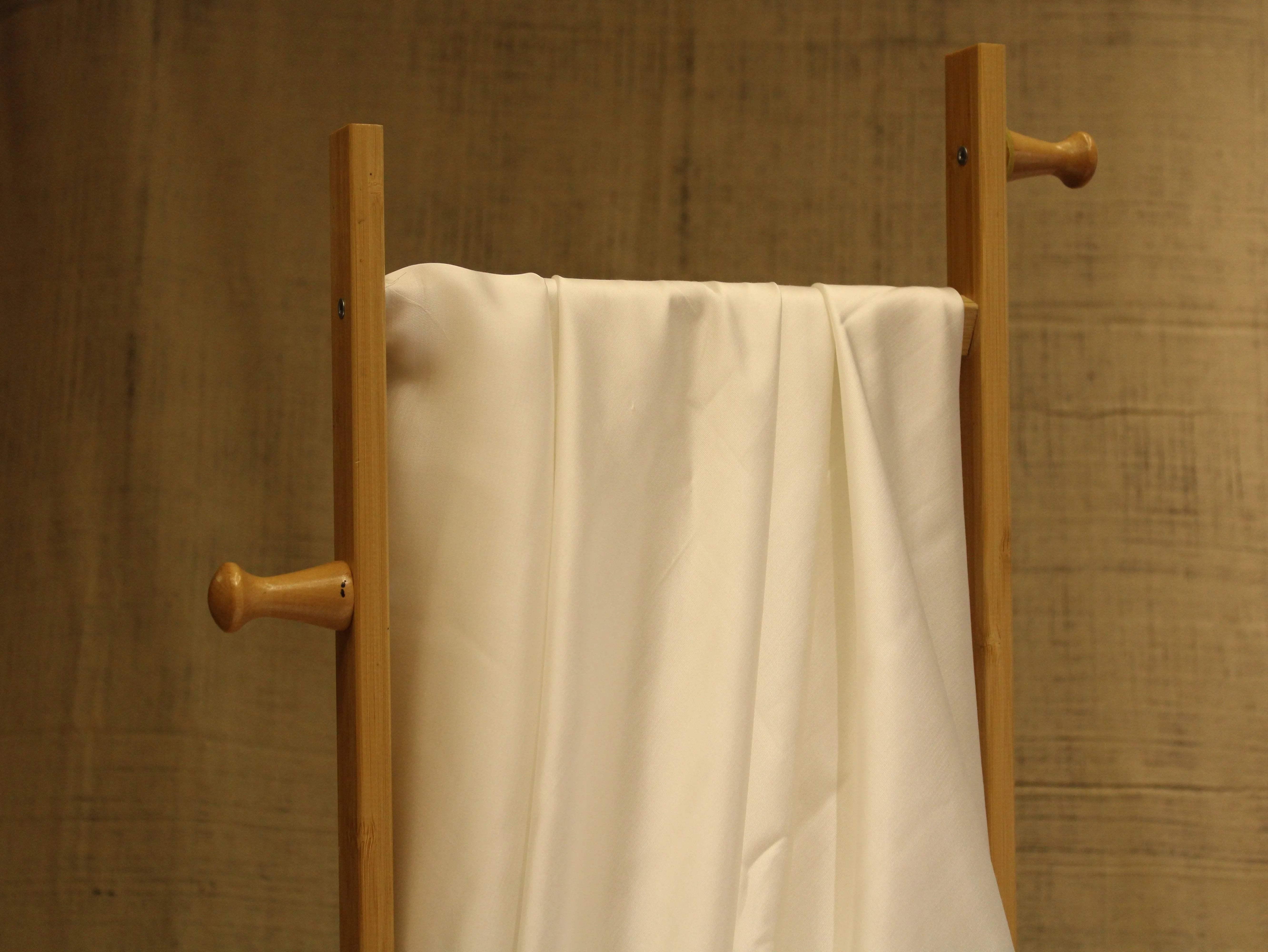 Plain White Dyeable Modal Silk Fabric - M'Foks
