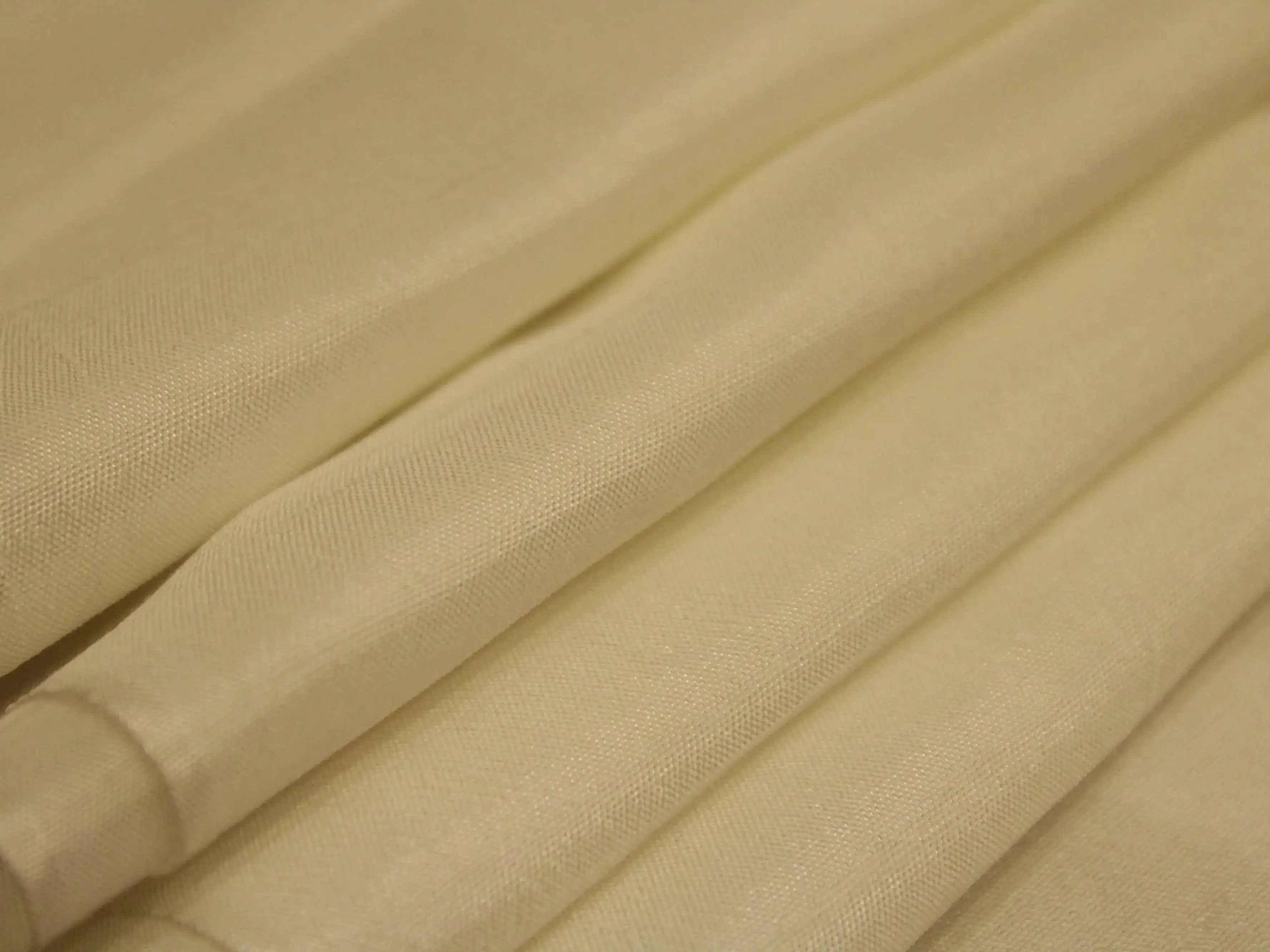 Raw Silk RFD Plain White Dyeable Fabric – (44 Inches)