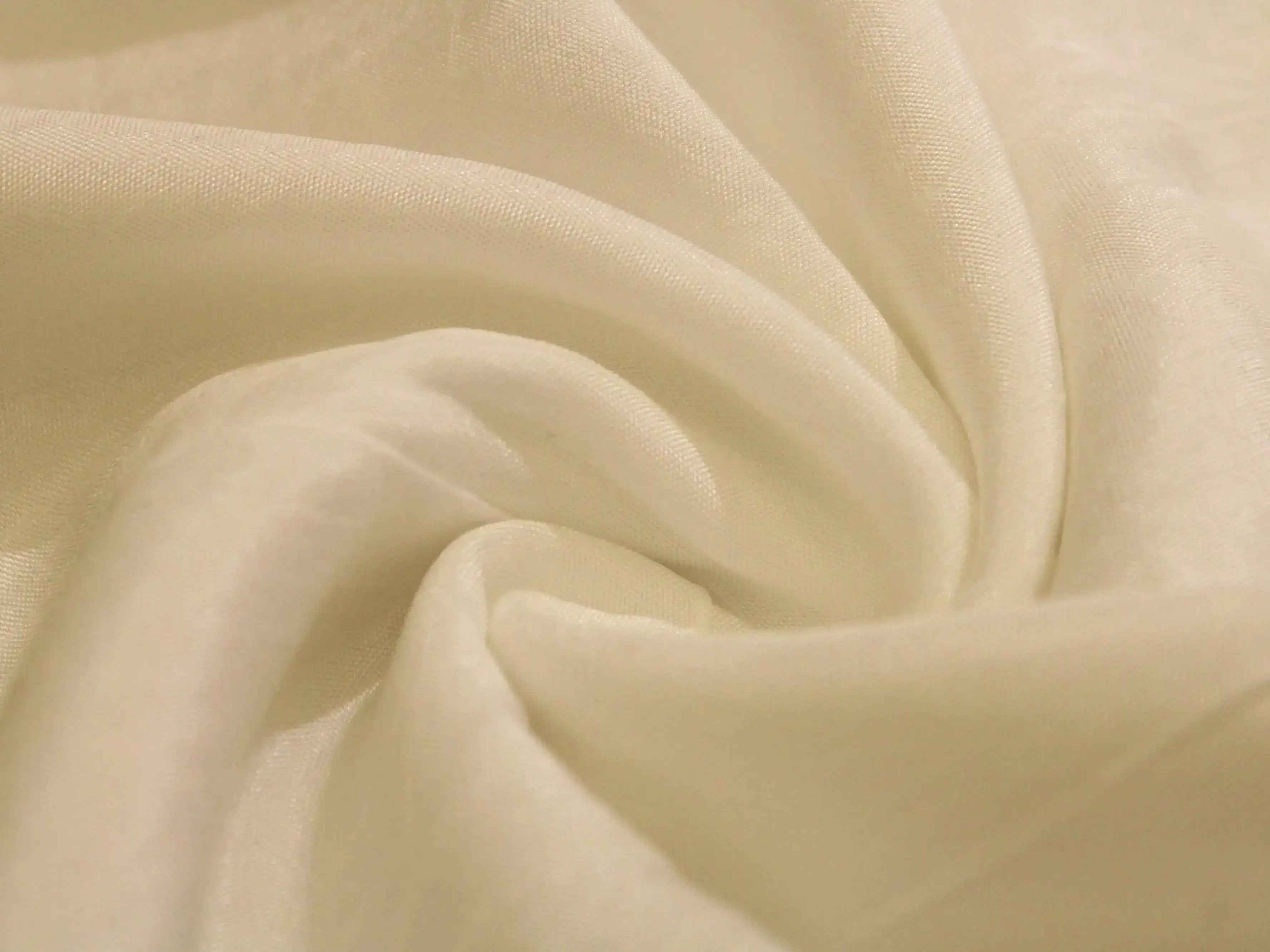 Plain White Dyeable Pure flat Raw Silk Fabric