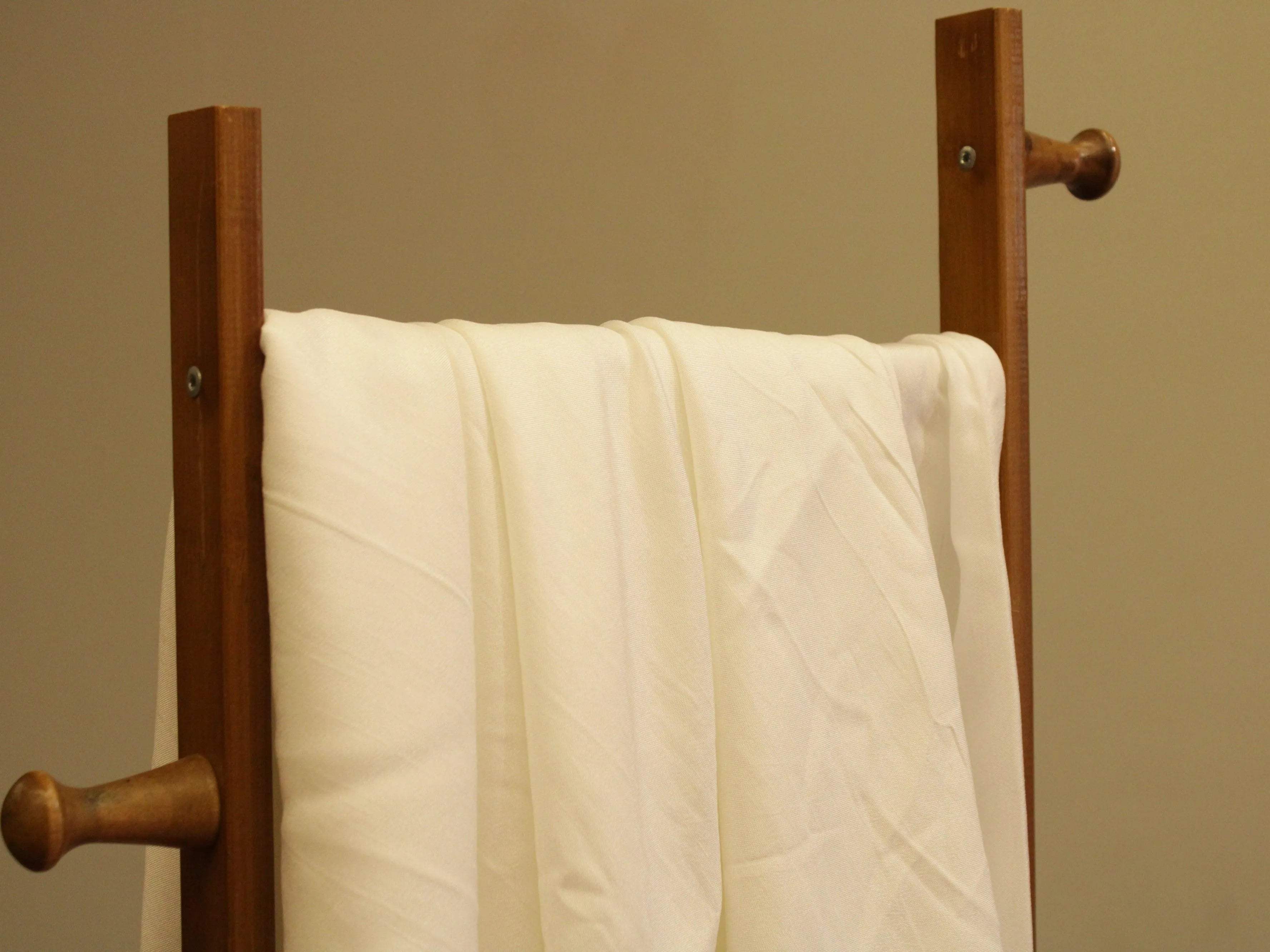 Plain White Dyeable Pure flat Raw Silk Fabric - M'Foks