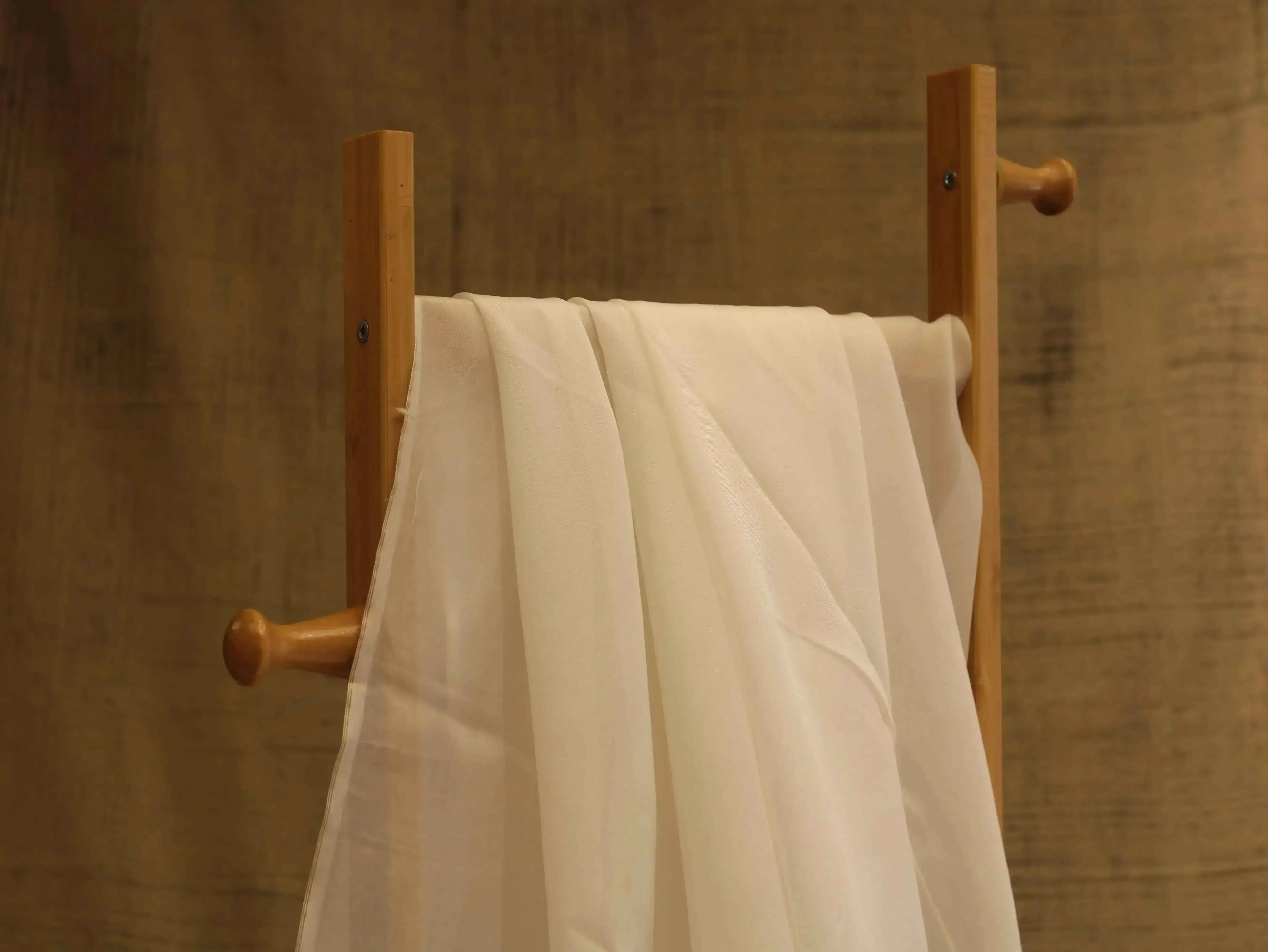 Plain White Dyeable Pure Organza Fabric