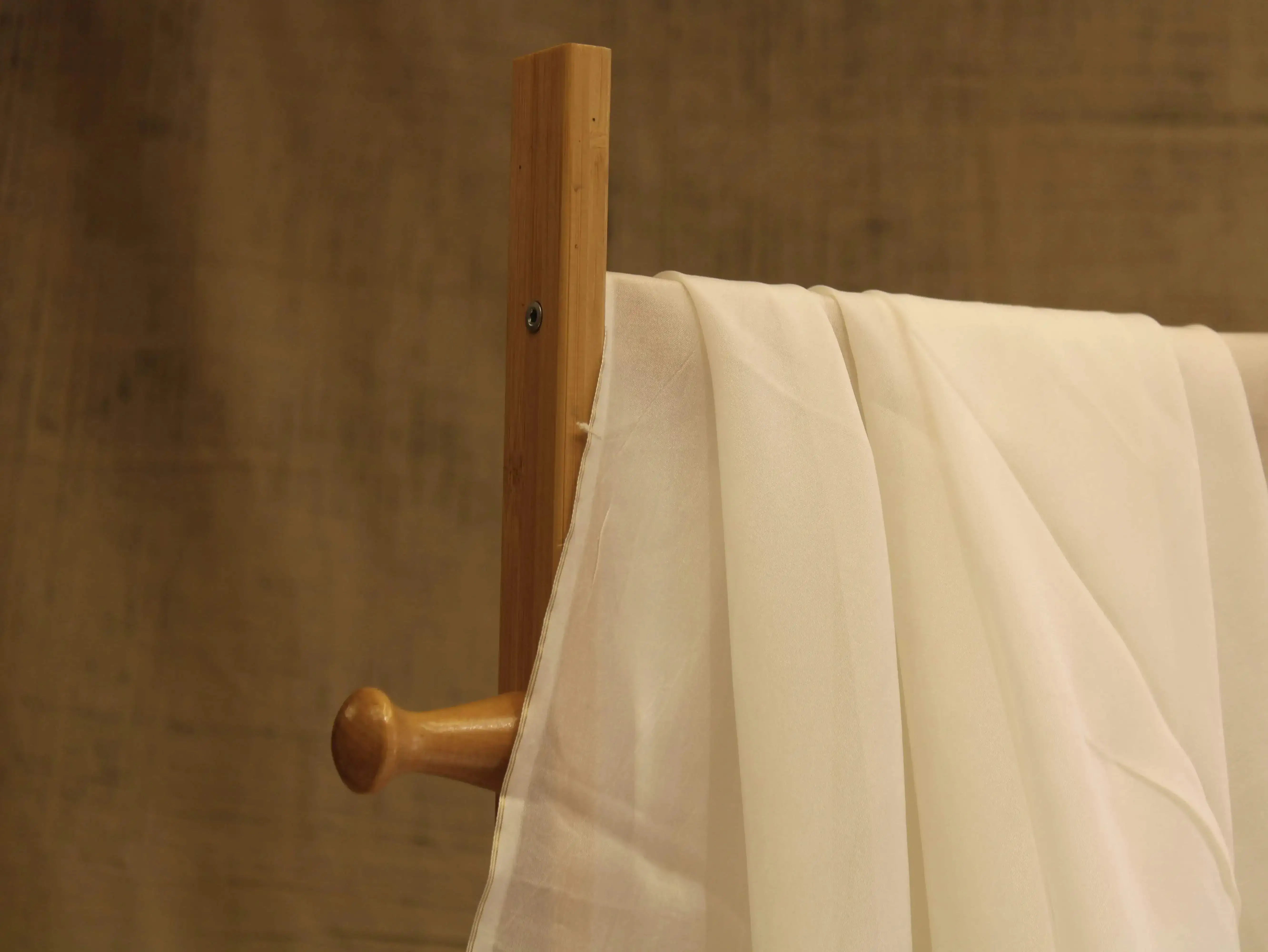 Plain White Dyeable Pure Organza Fabric - M'Foks