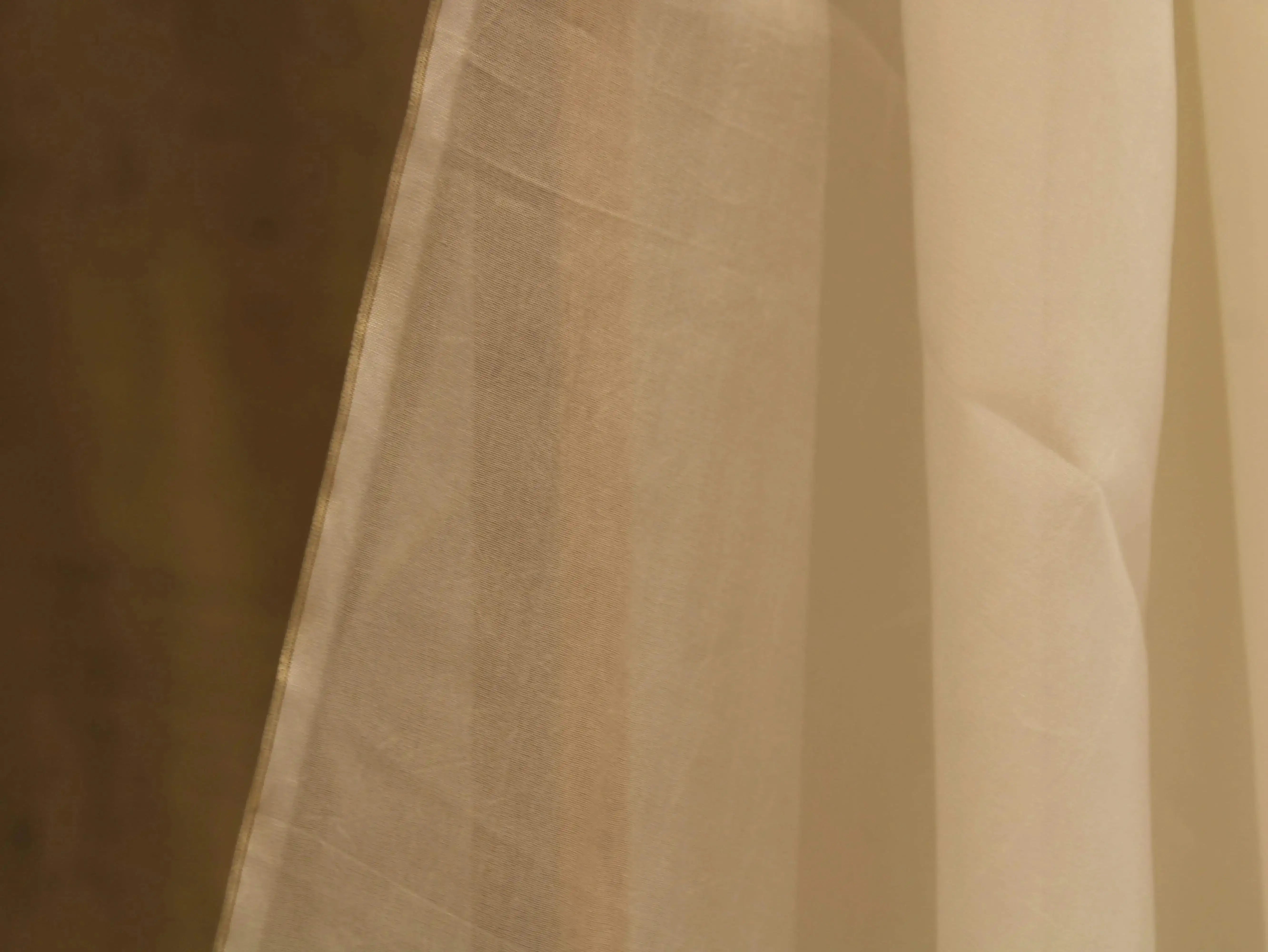 Plain White Dyeable Pure Organza Fabric - M'Foks