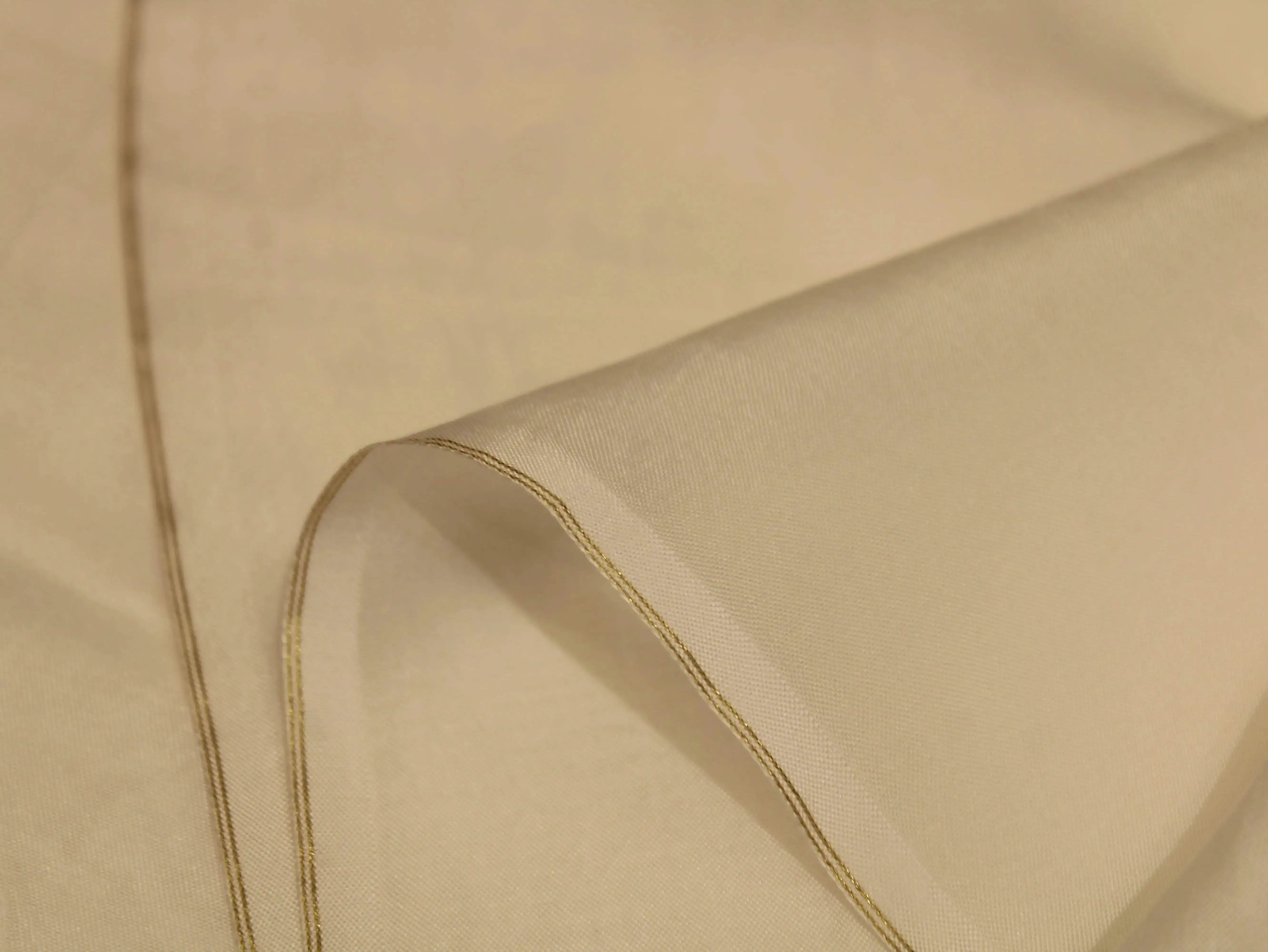 Plain White Dyeable Pure Organza Fabric - M'Foks