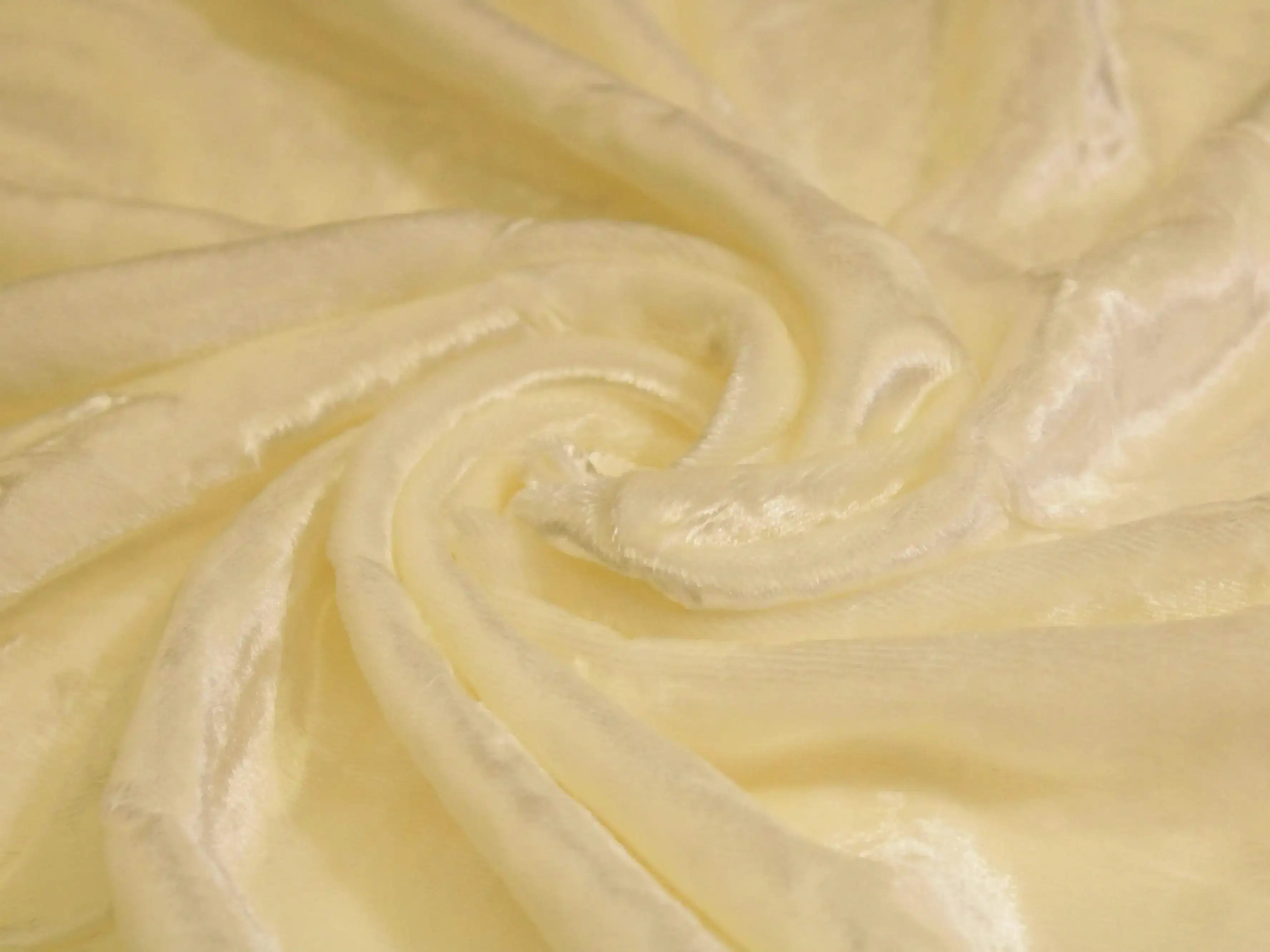 Plain White Dyeable Pure Velvet Fabric - M'Foks