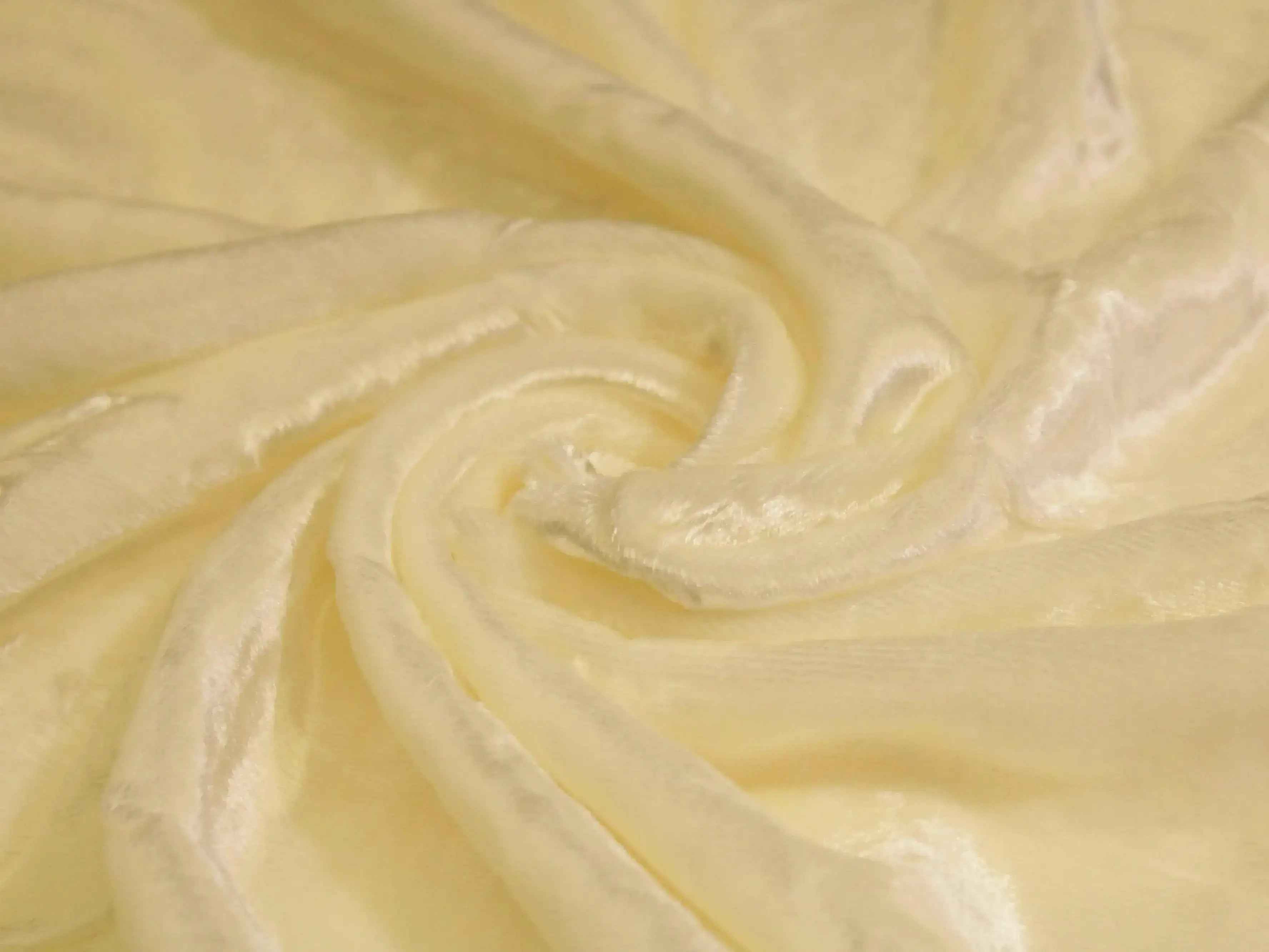 Plain White Dyeable Pure Velvet Fabric
