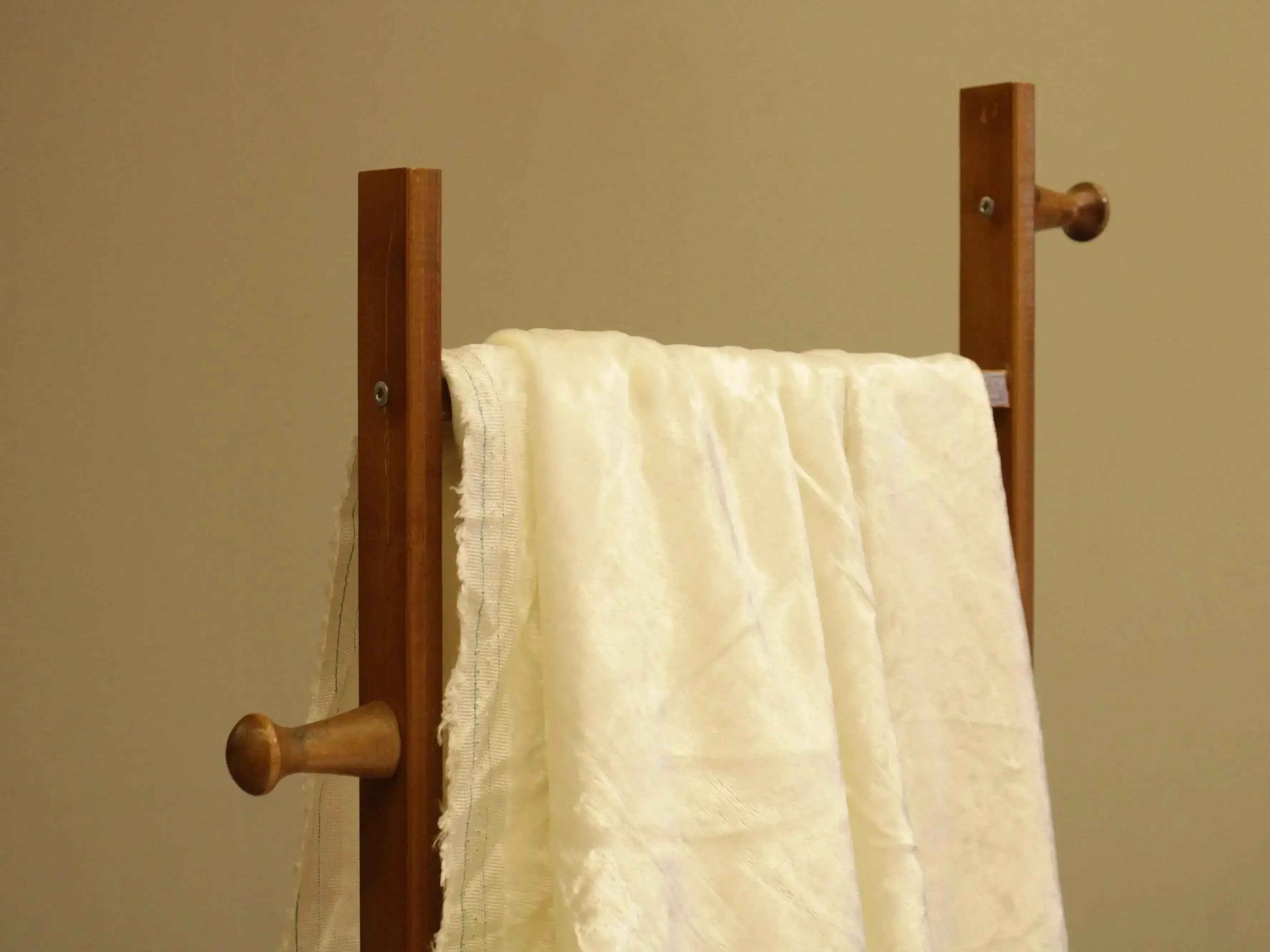 Plain White Dyeable Pure Velvet Fabric