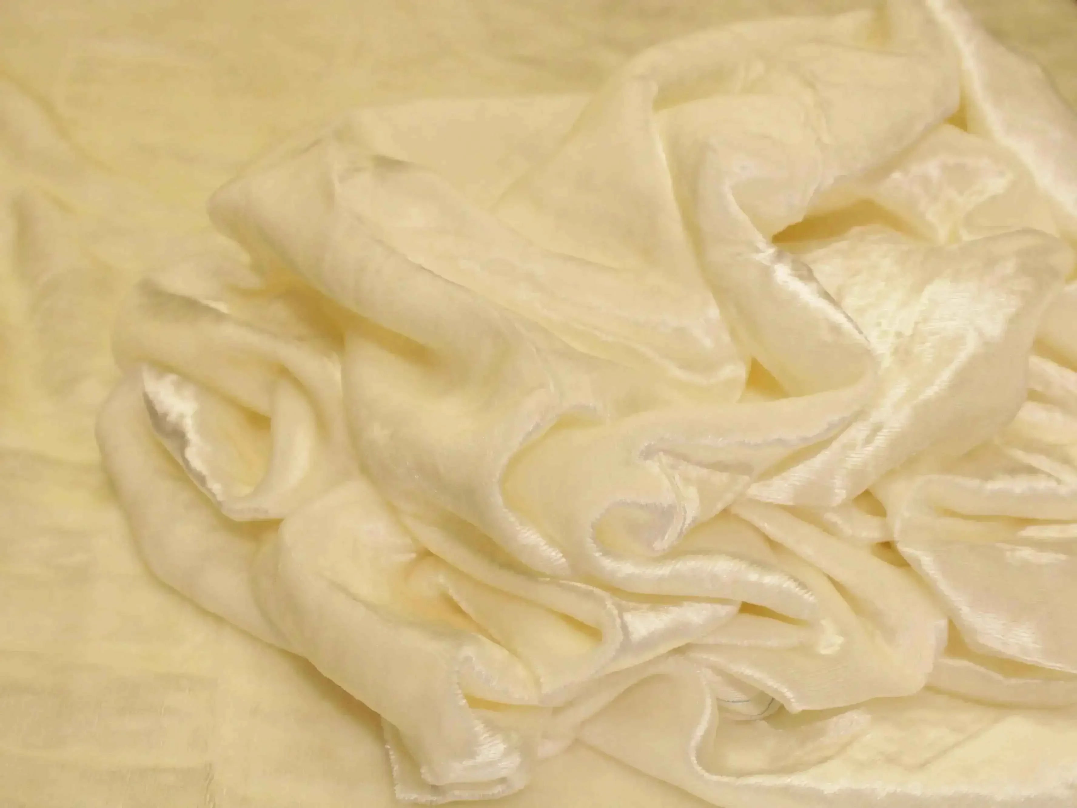 Micro Velvet RFD Plain White Dyeable Fabric – (44 Inches)