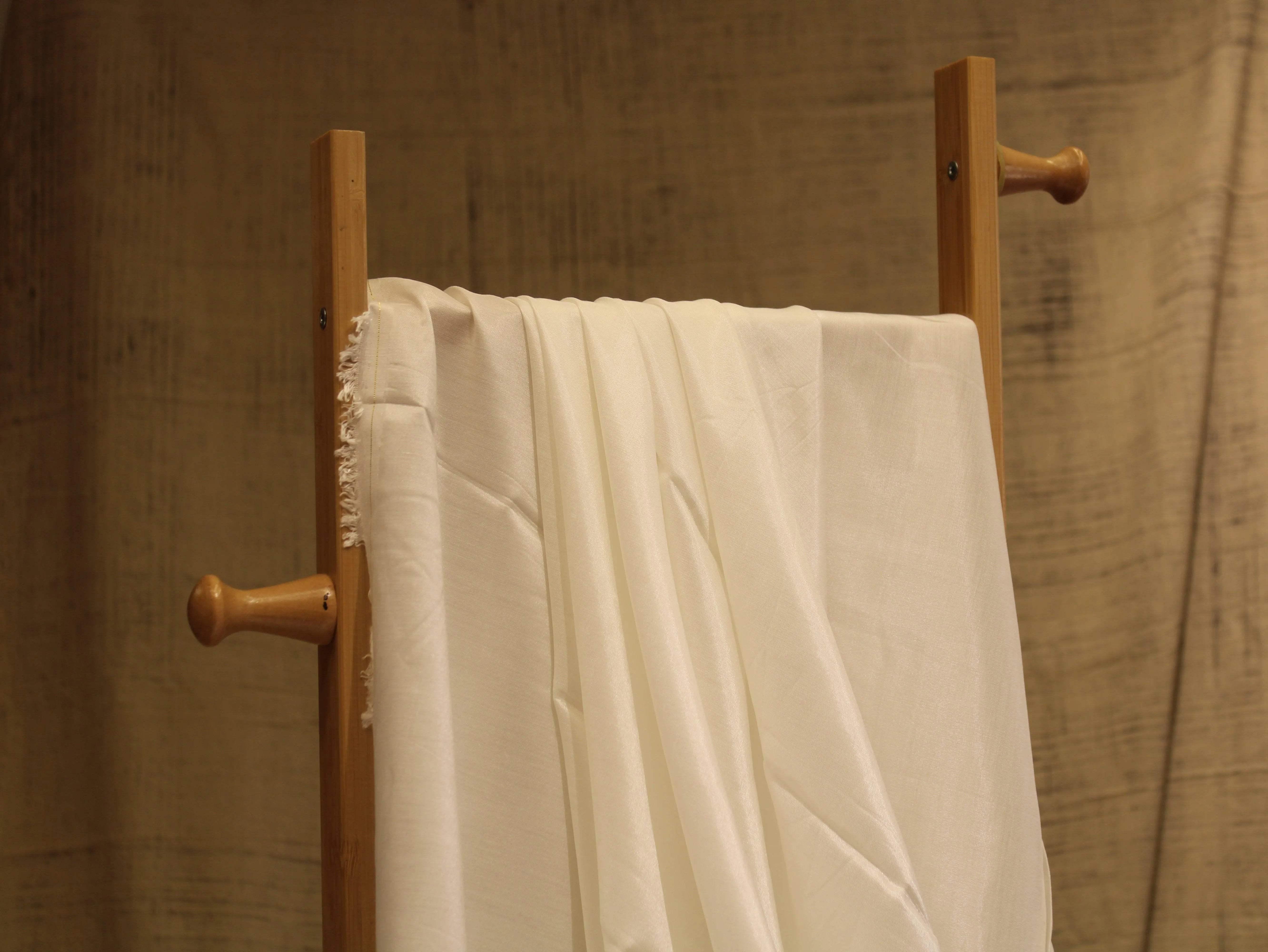 Plain White Dyeable Royal Muslin Fabric - M'Foks