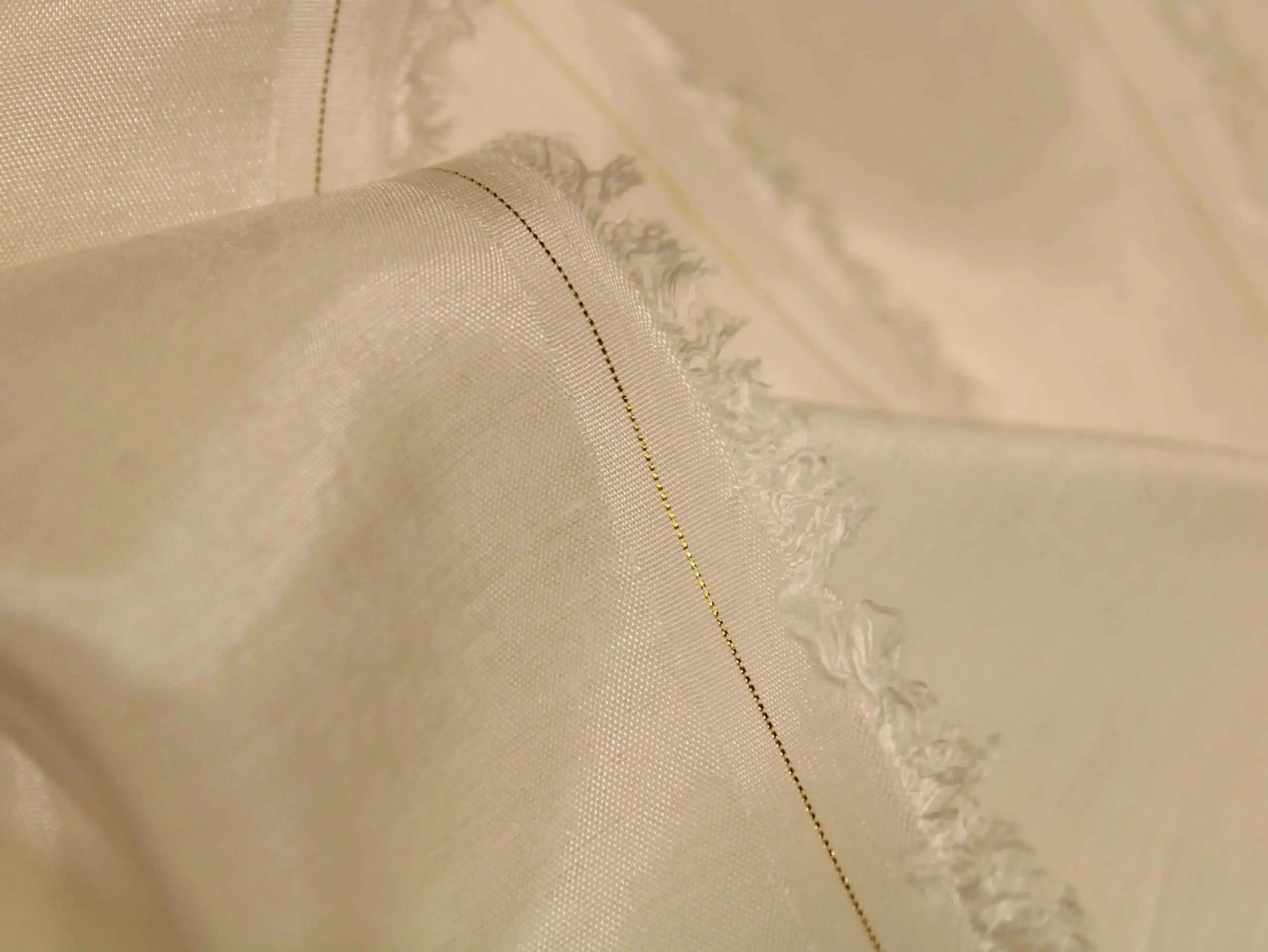 Plain White Dyeable Royal Muslin Fabric