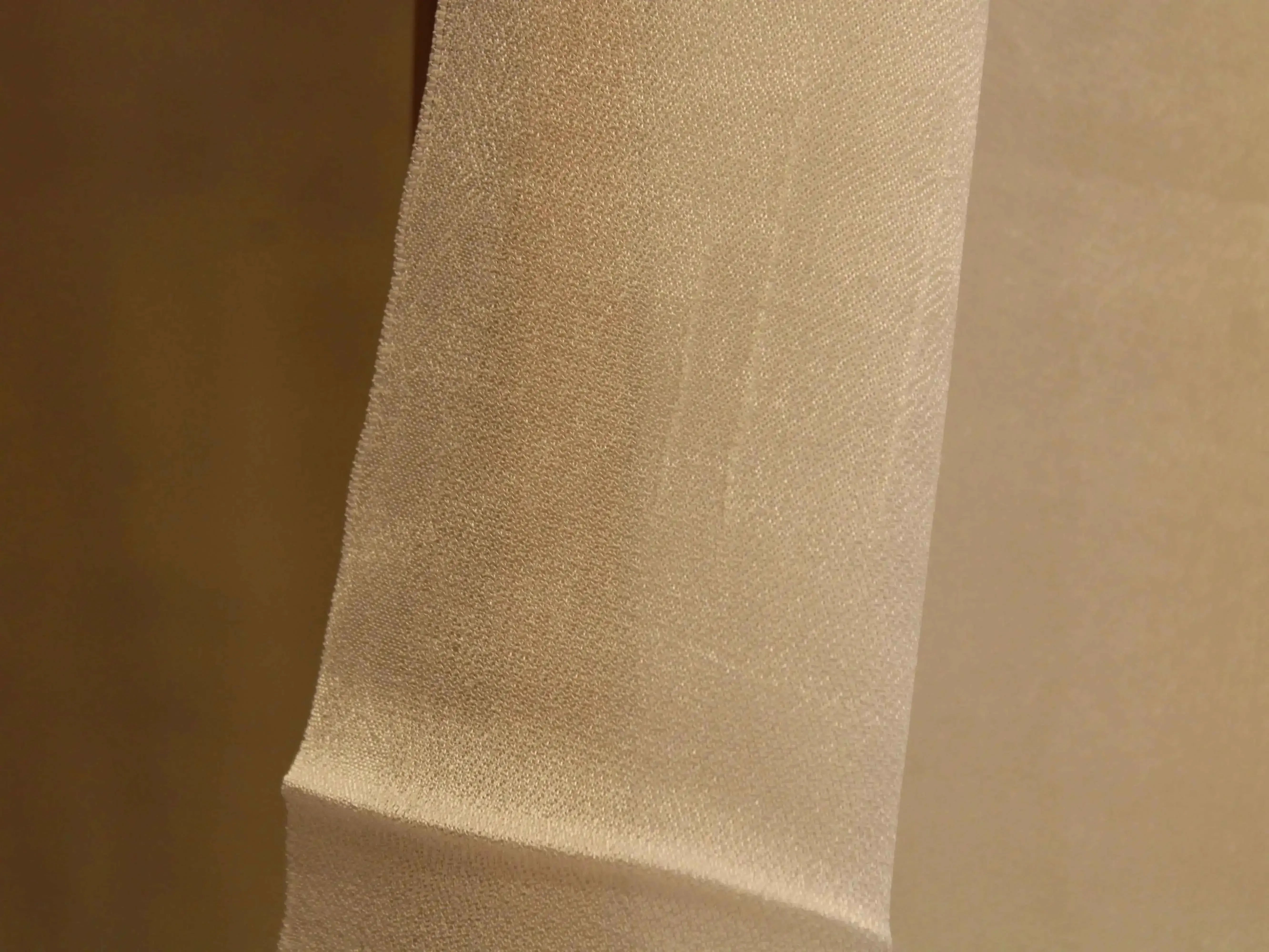 Plain White Dyeable Silk Feel Georgette Fabric