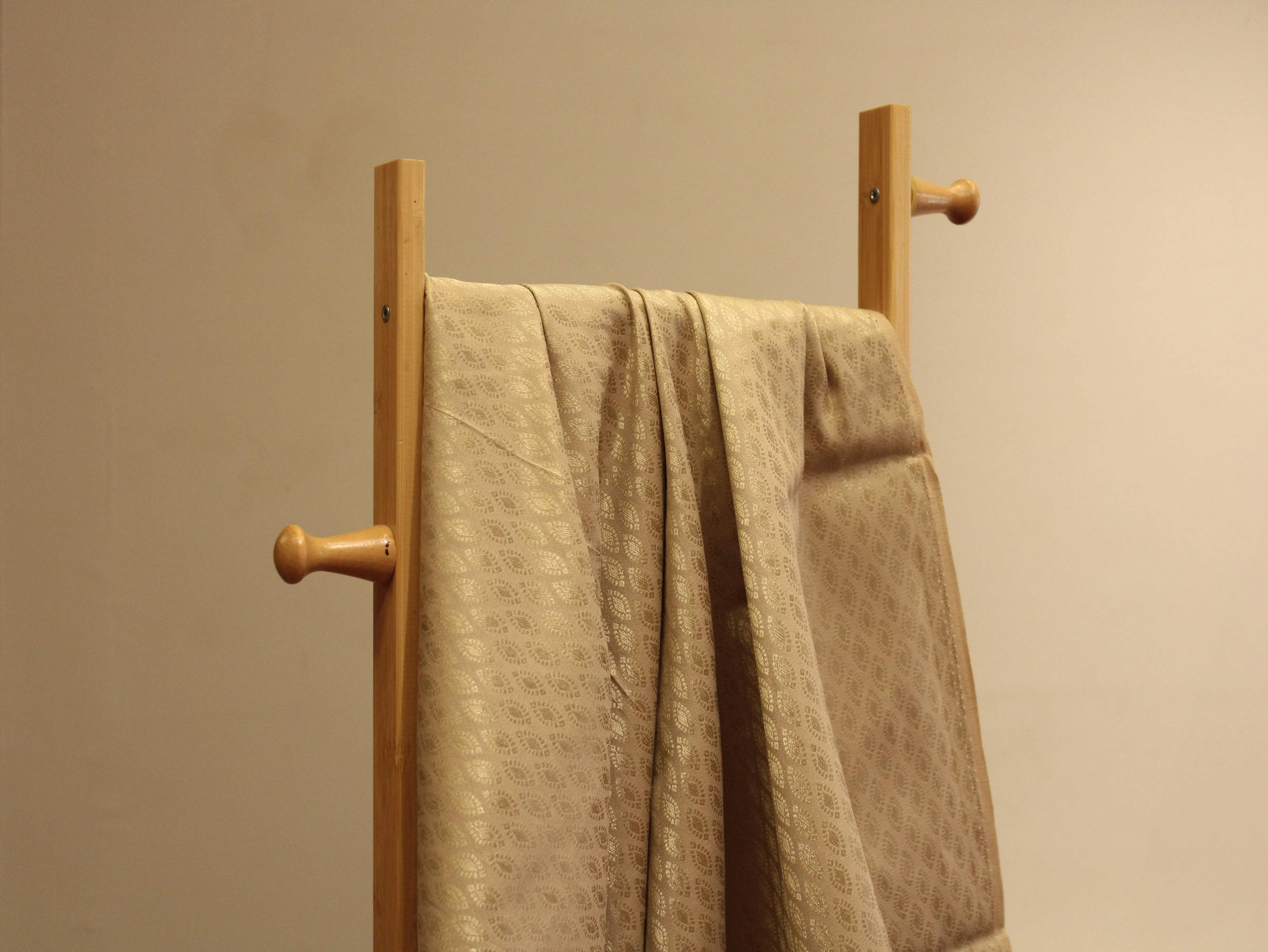 Self Woven Cotton Fabric - Light Khaki - M'Foks