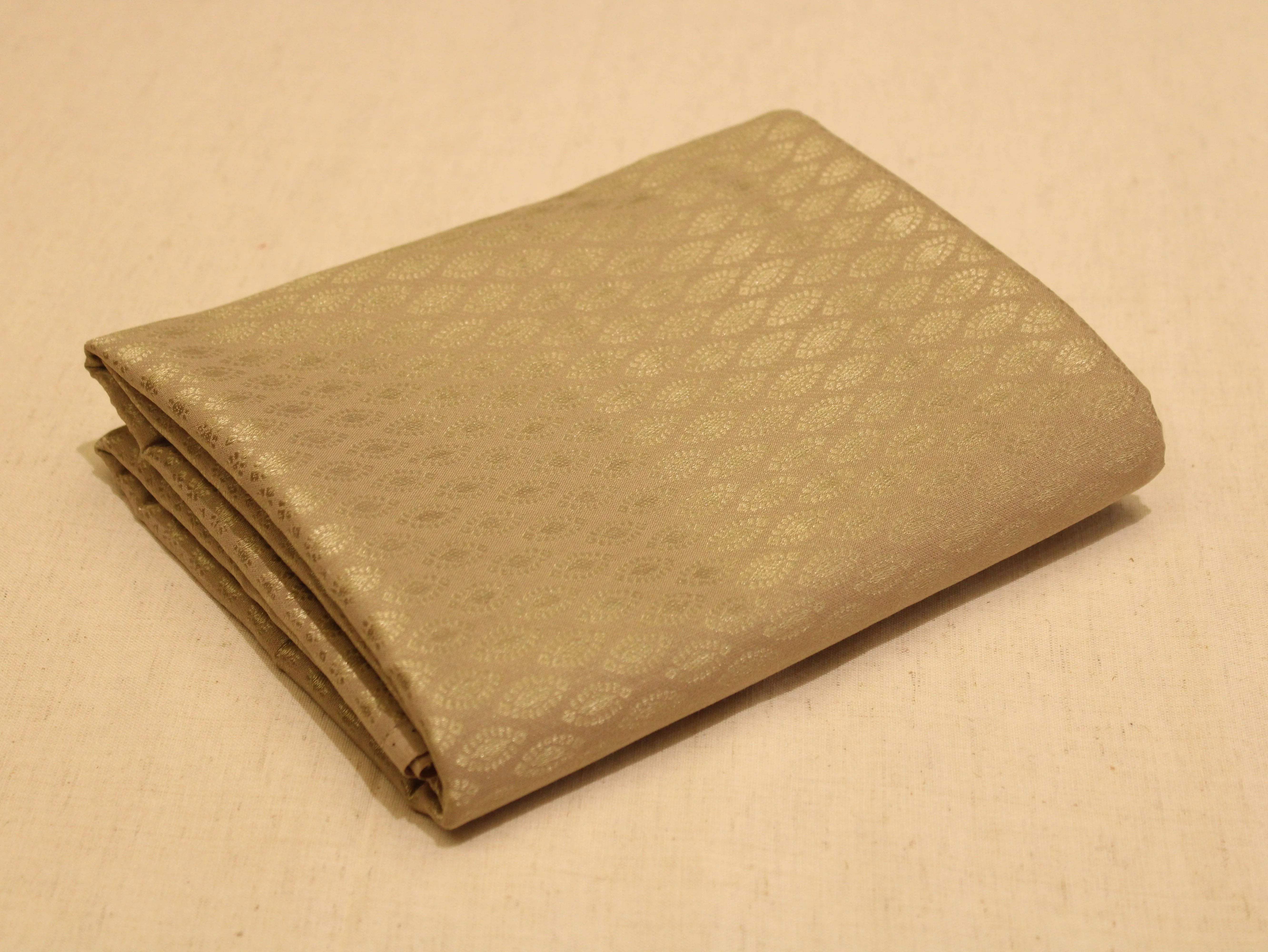 Self Woven Cotton Fabric - Light Khaki - M'Foks