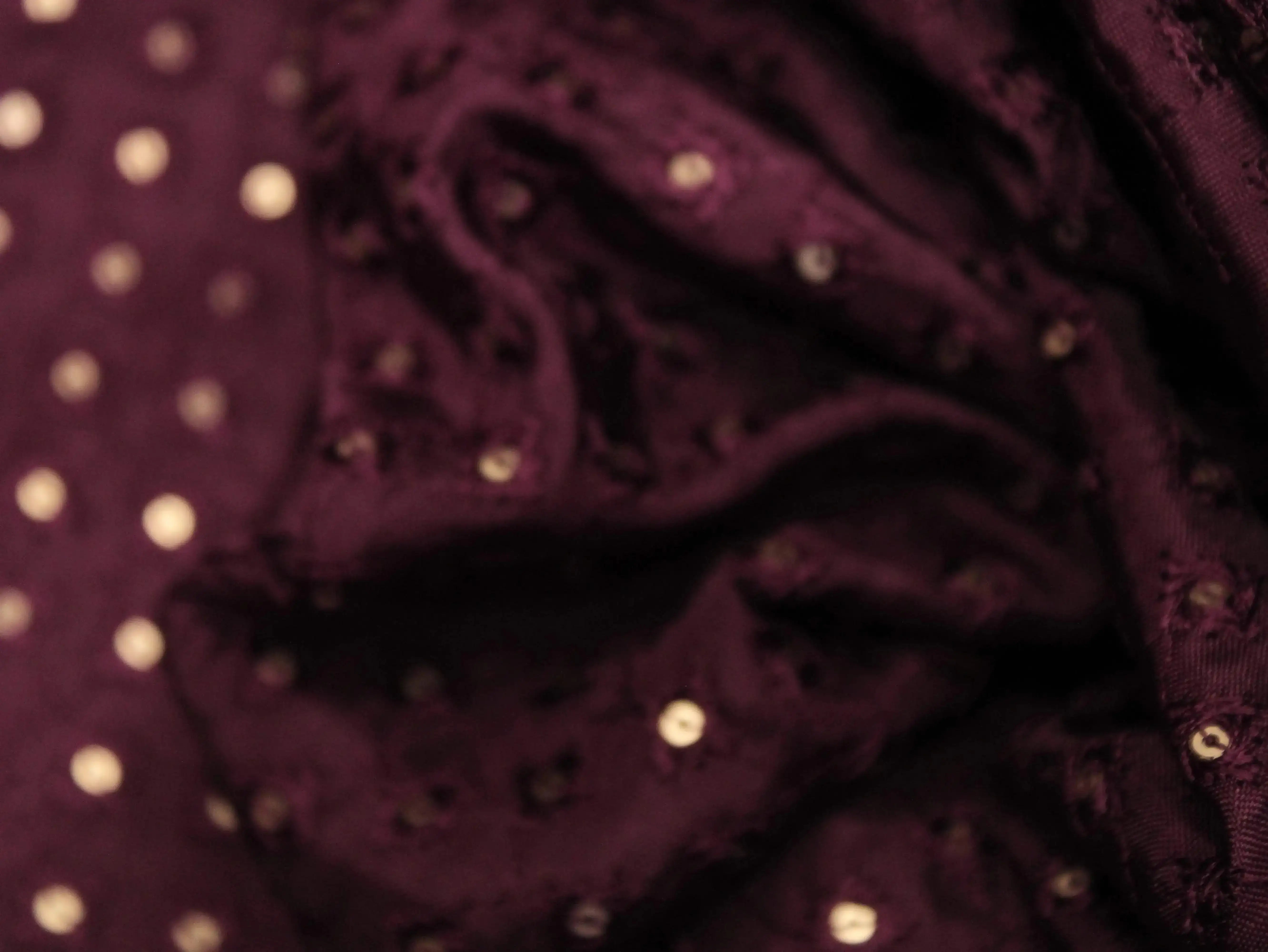 Upada Silk : Micro Thread & Sequin Work Fabric - Wine - M'Foks