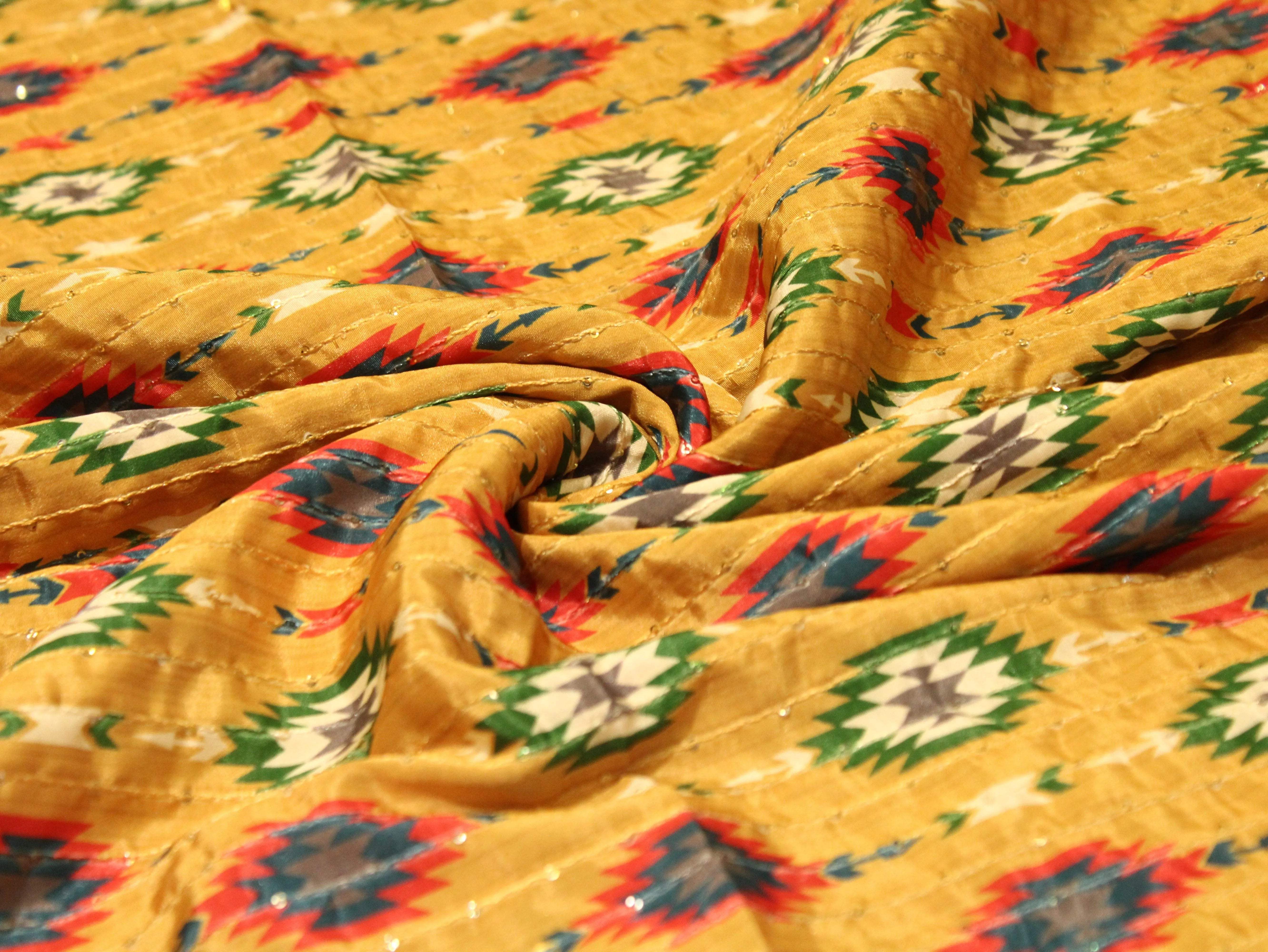 Vibrant X Mix & Match : Digital Viscos Crepe Silk Fabric - M'Foks