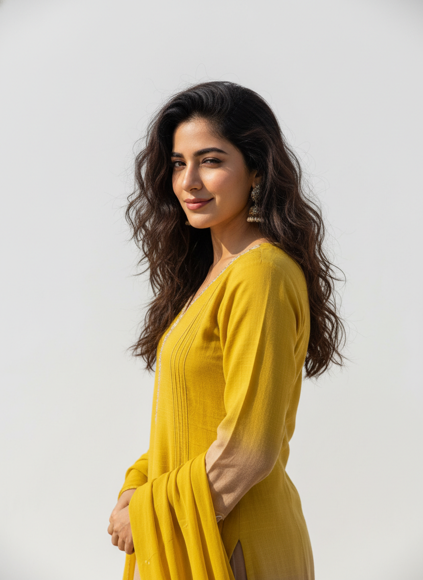 Pure Mal Chanderi A-Line Suit Set with Dupatta