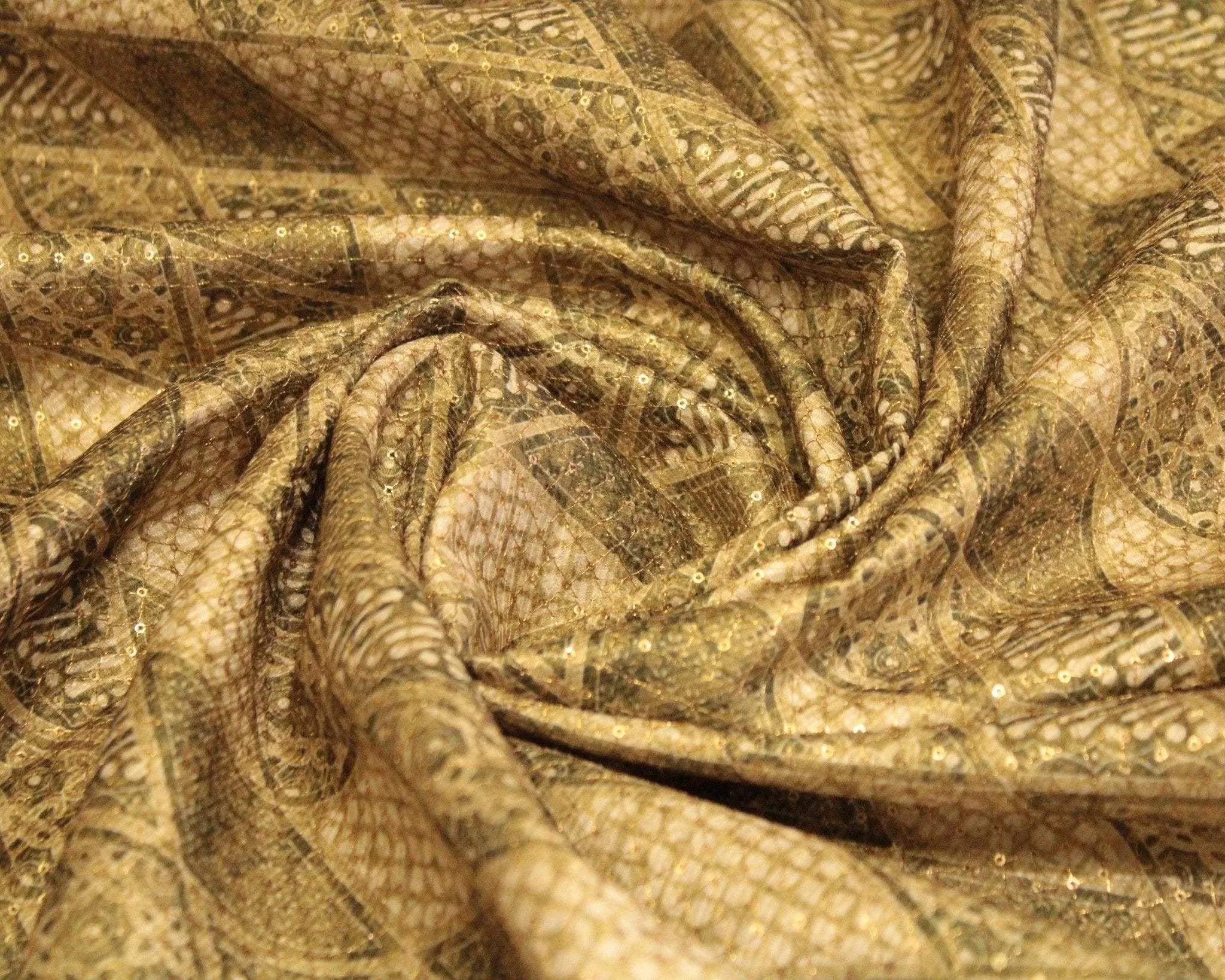 Digital Print Corduroy With Micro Work Fabric - M'Foks