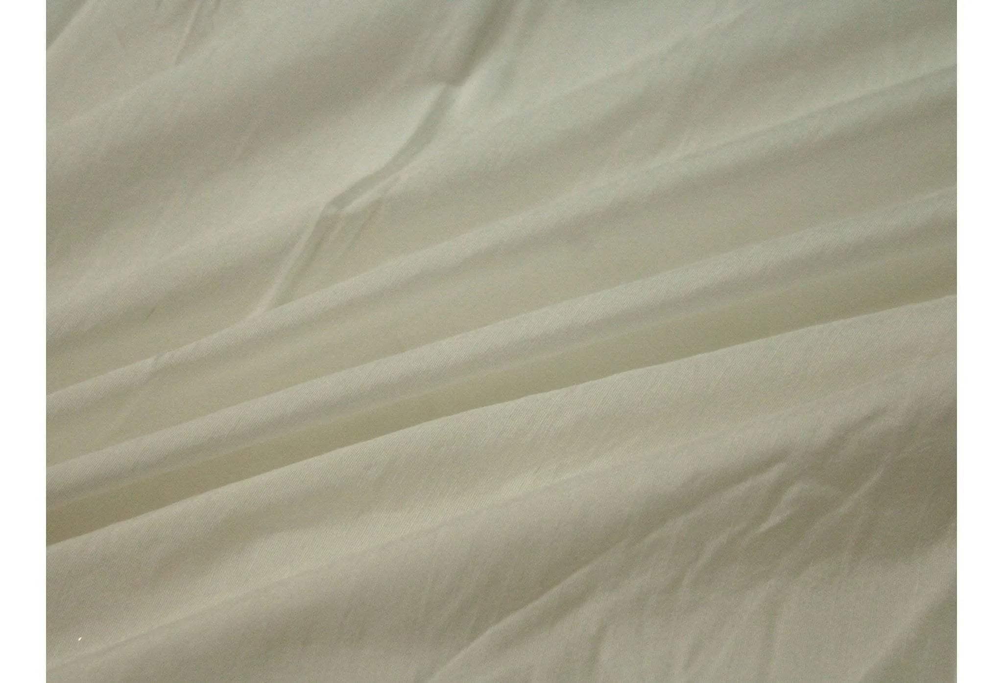 Dola Silk Plain White Dyeable Fabric – Premium RFD (44 Inches)
