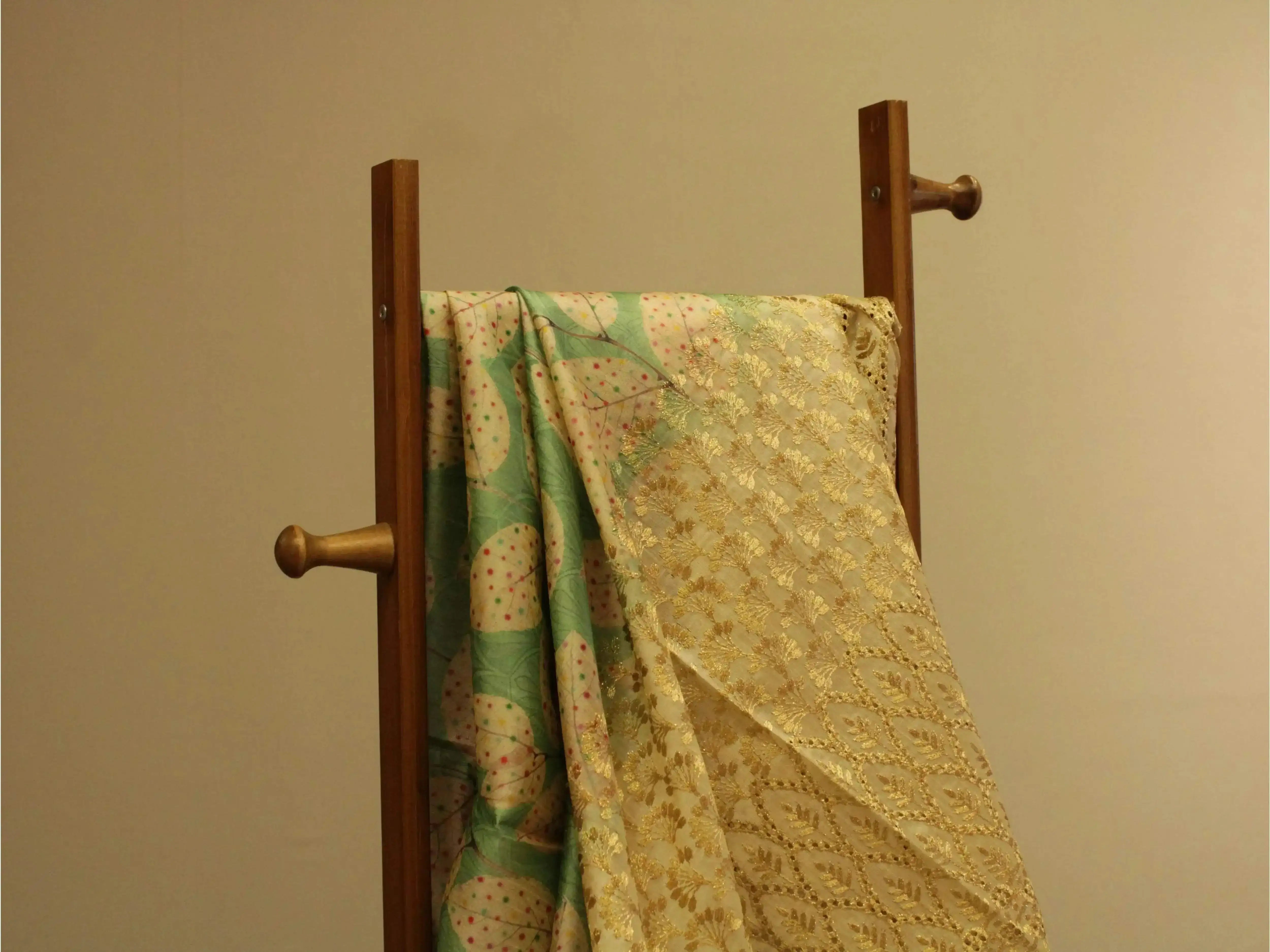 Fine Silk Digital Print Panel Work Fabric - M'Foks