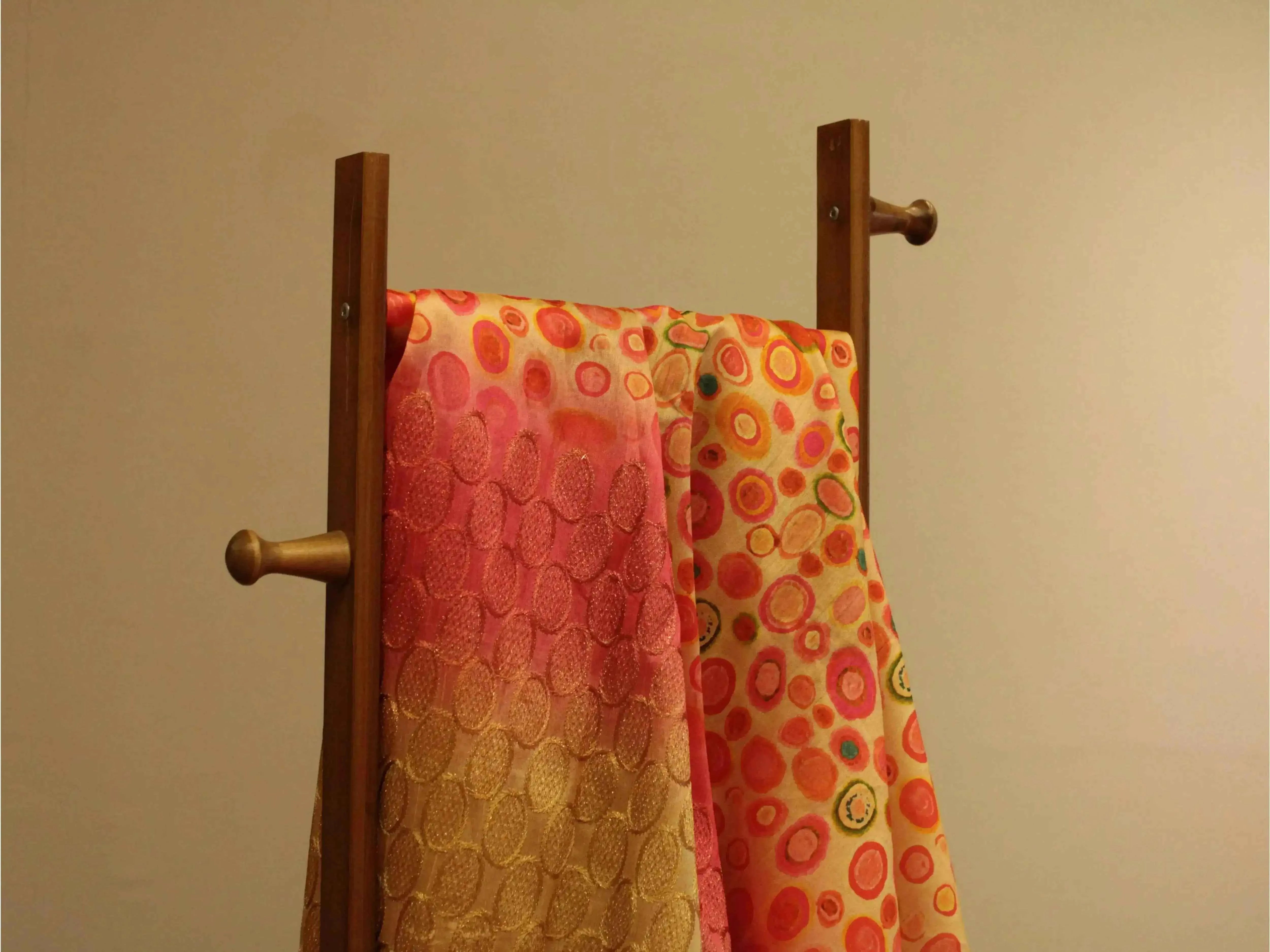 Fine Silk Digital Print Panel Work Fabric