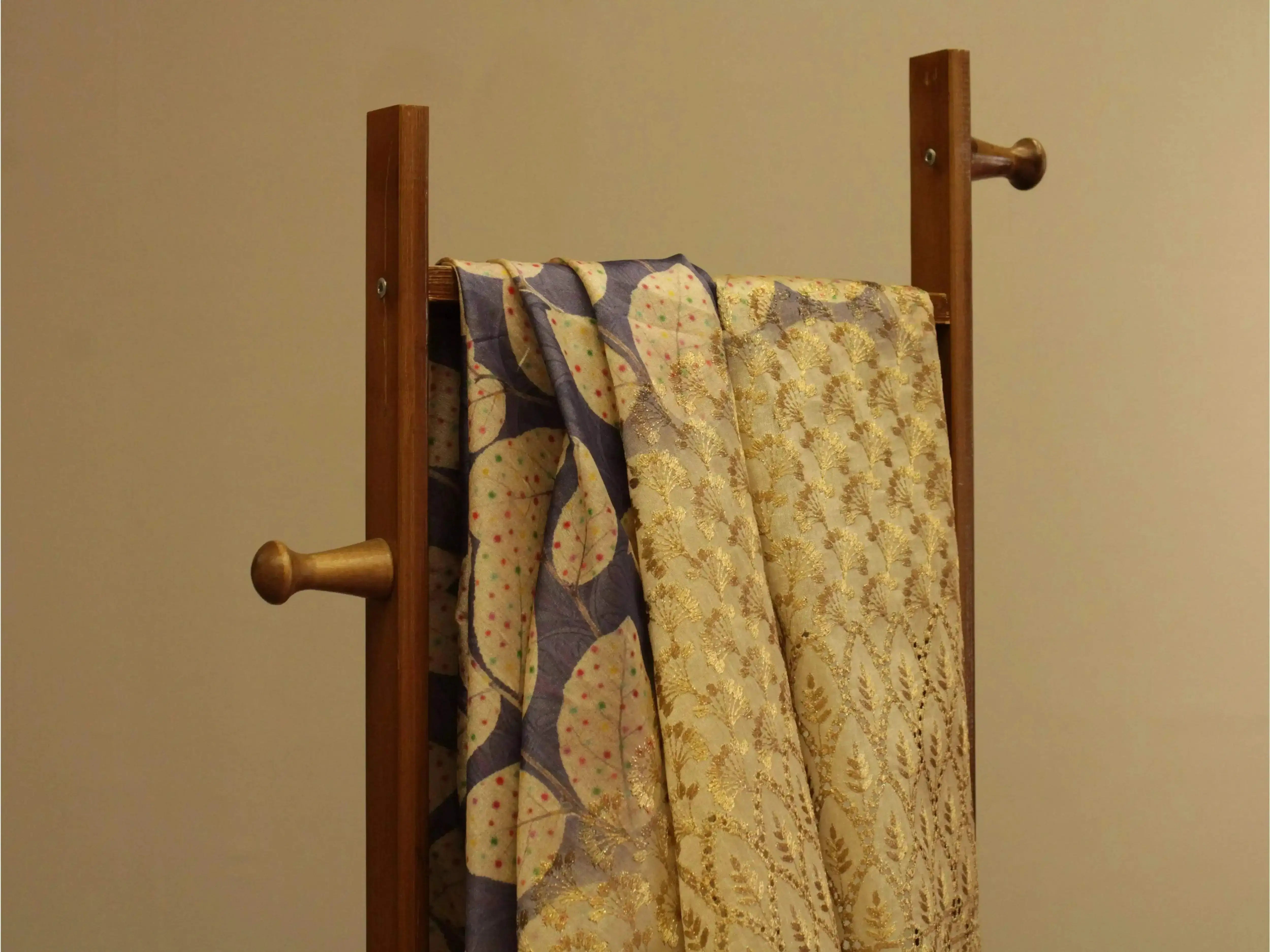 Fine Silk Digital Print Panel Work Fabric - M'Foks