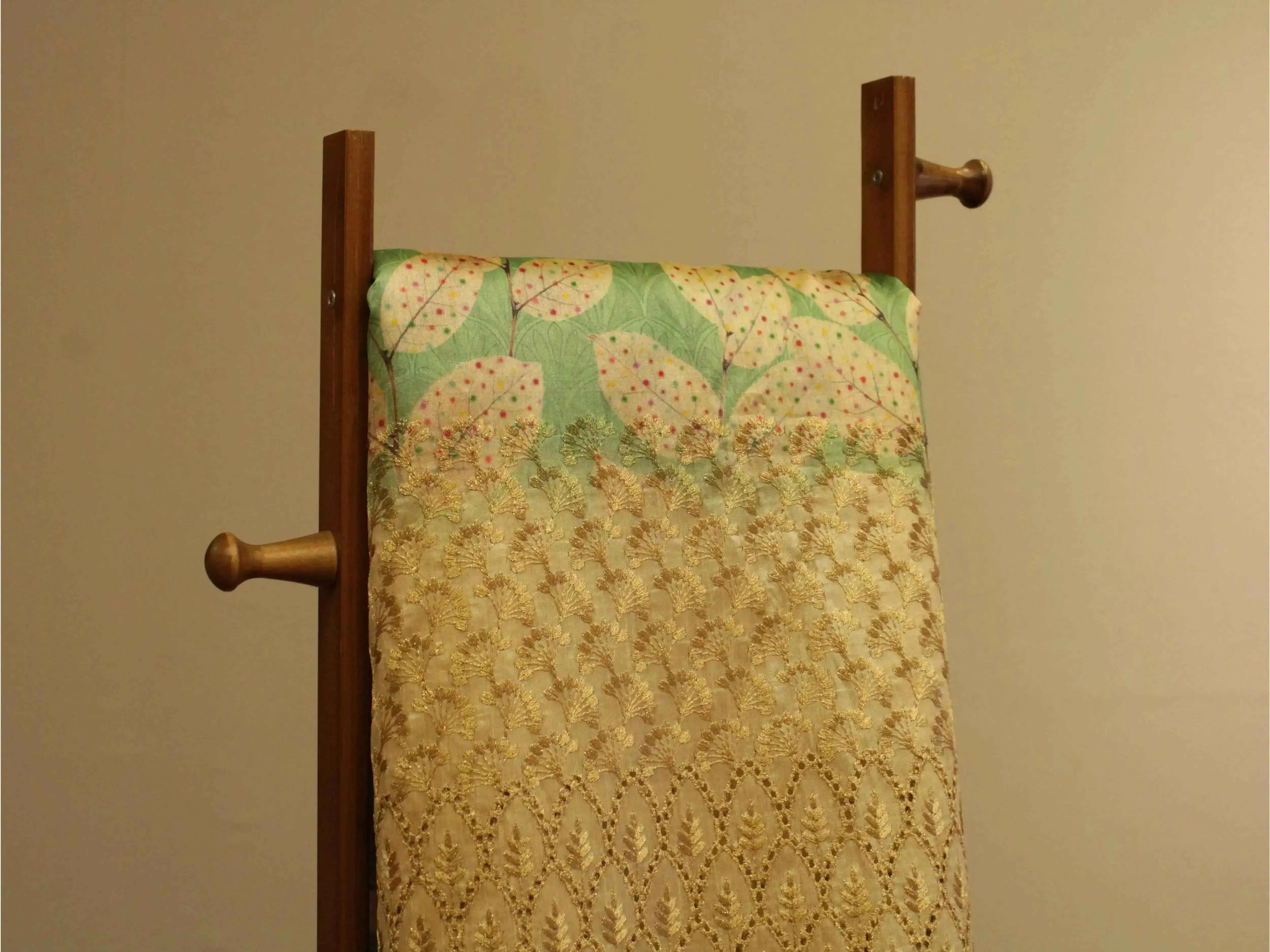 Fine Silk Digital Print Panel Work Fabric