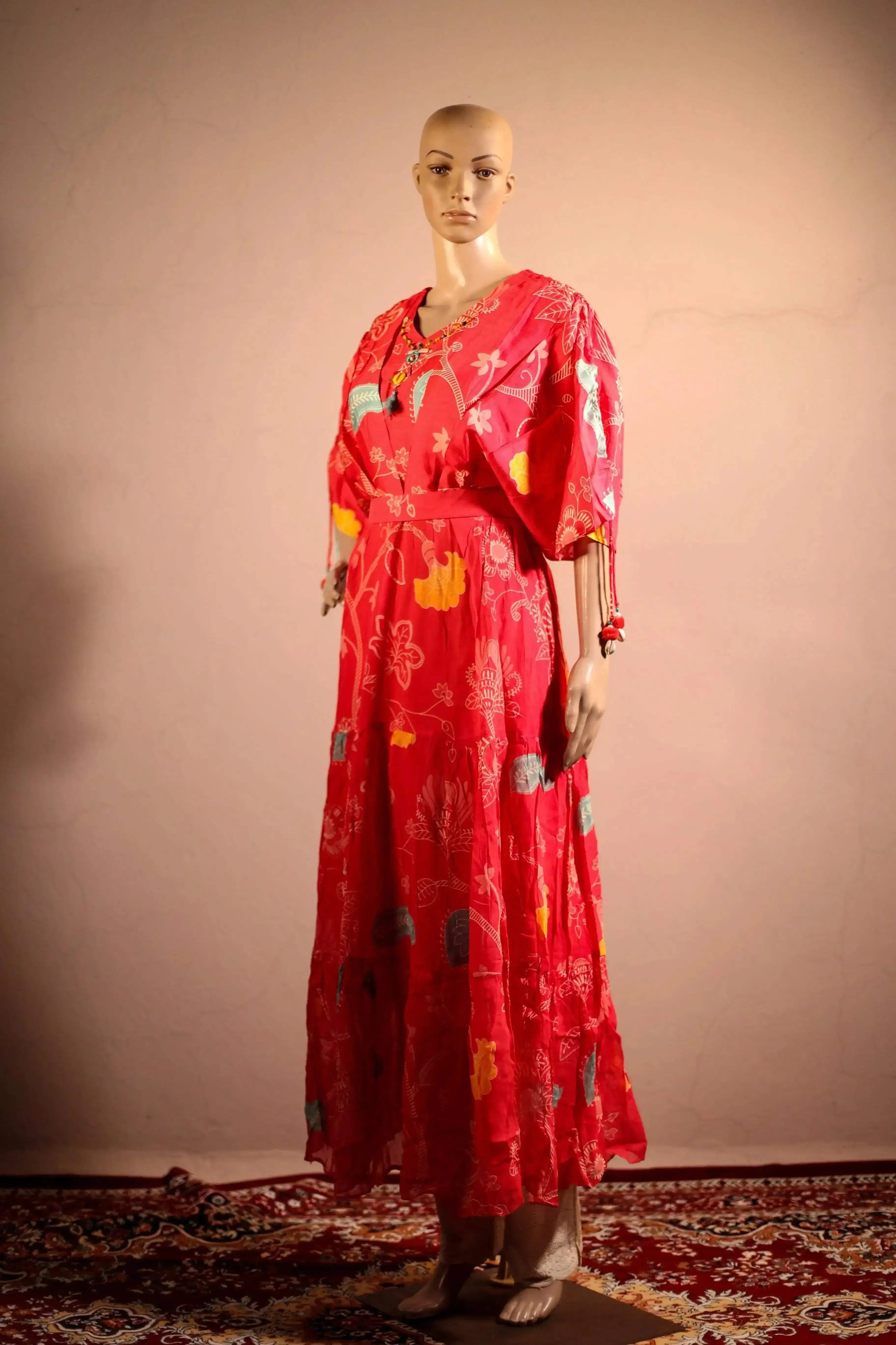 Midnight X M'Foks - Georgette Vibrant Digital Print One piece Gown - M'Foks