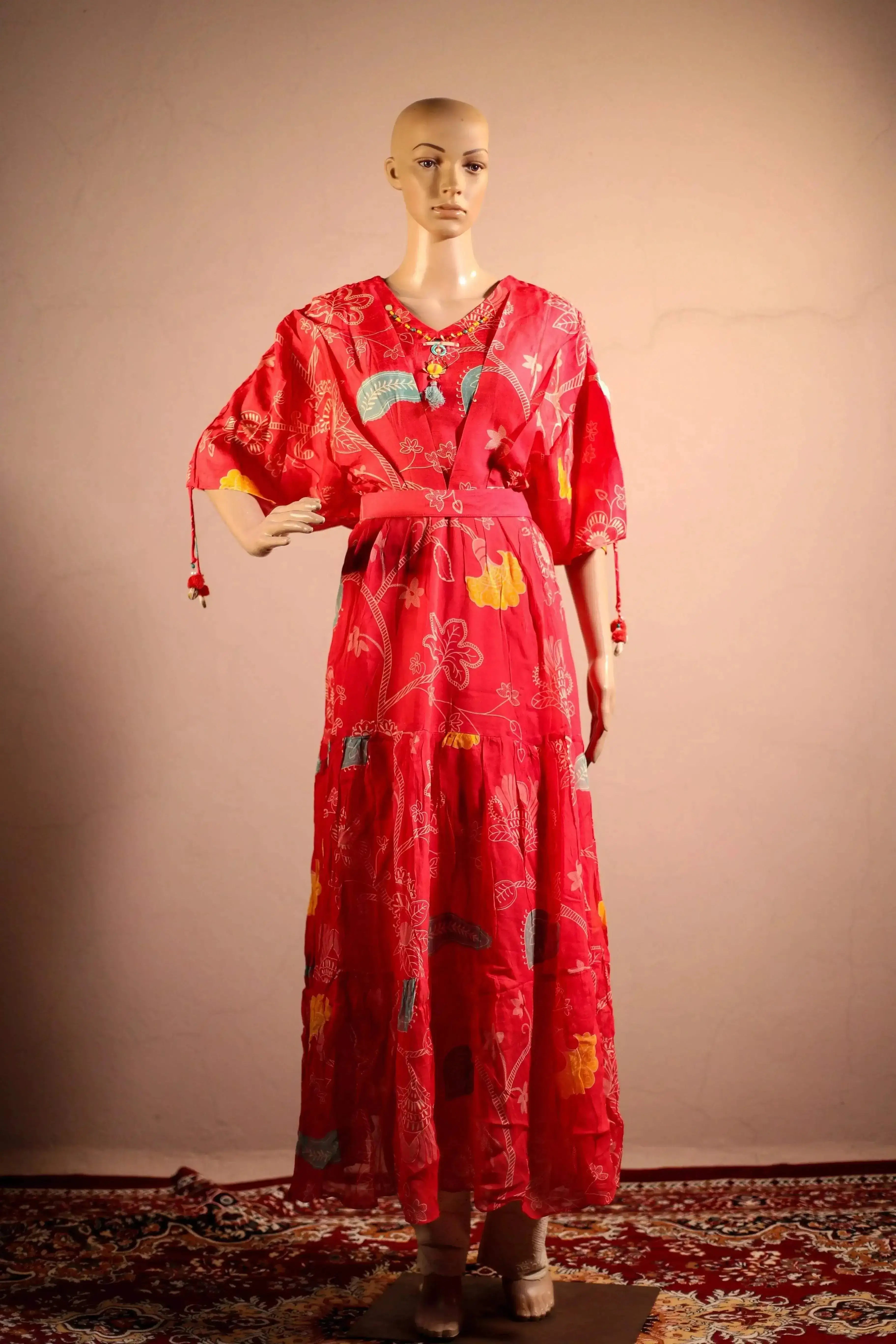 Midnight X M'Foks - Georgette Vibrant Digital Print One piece Gown - M'Foks