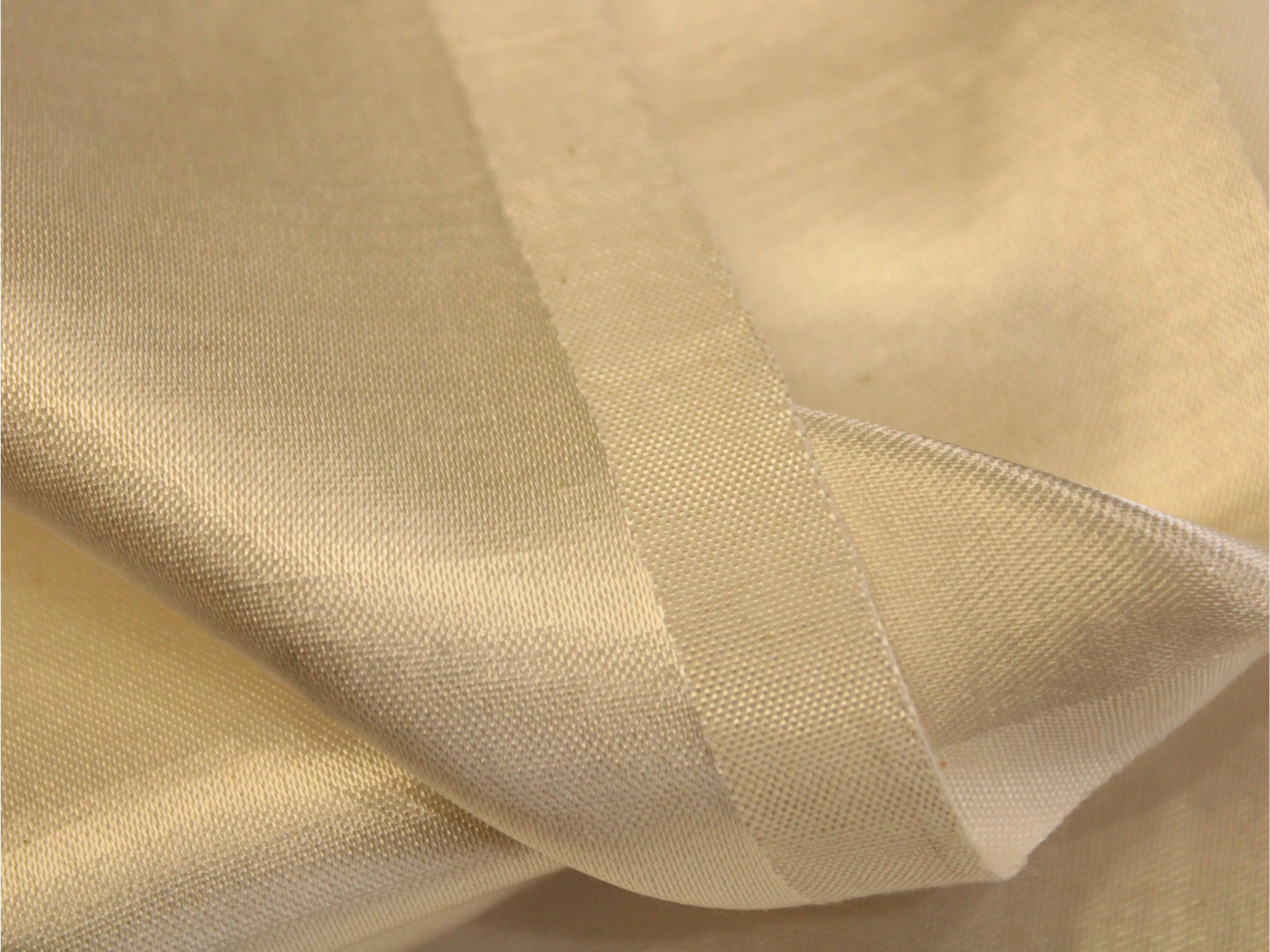 Plain White Dyeable Gaji Satin Fabric - M'Foks