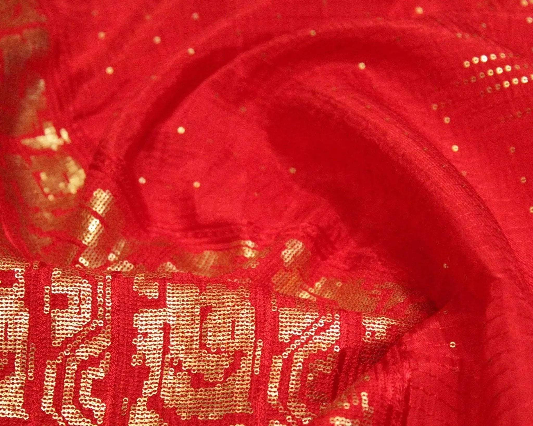 Upada Silk Micro Work Panel Pattern Fabric - M'Foks