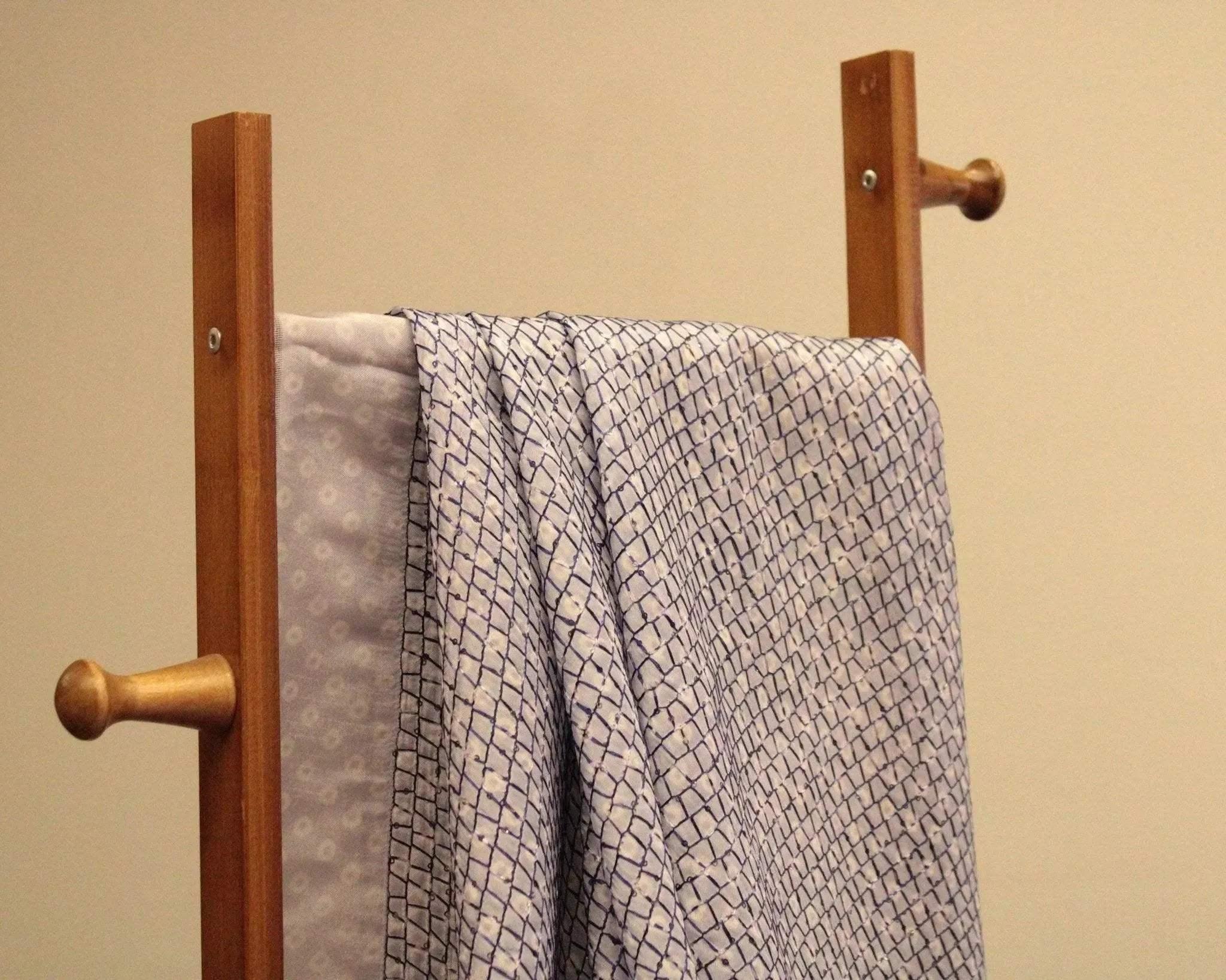 Woven Silk Digital Print Thread & Sequin Fabric