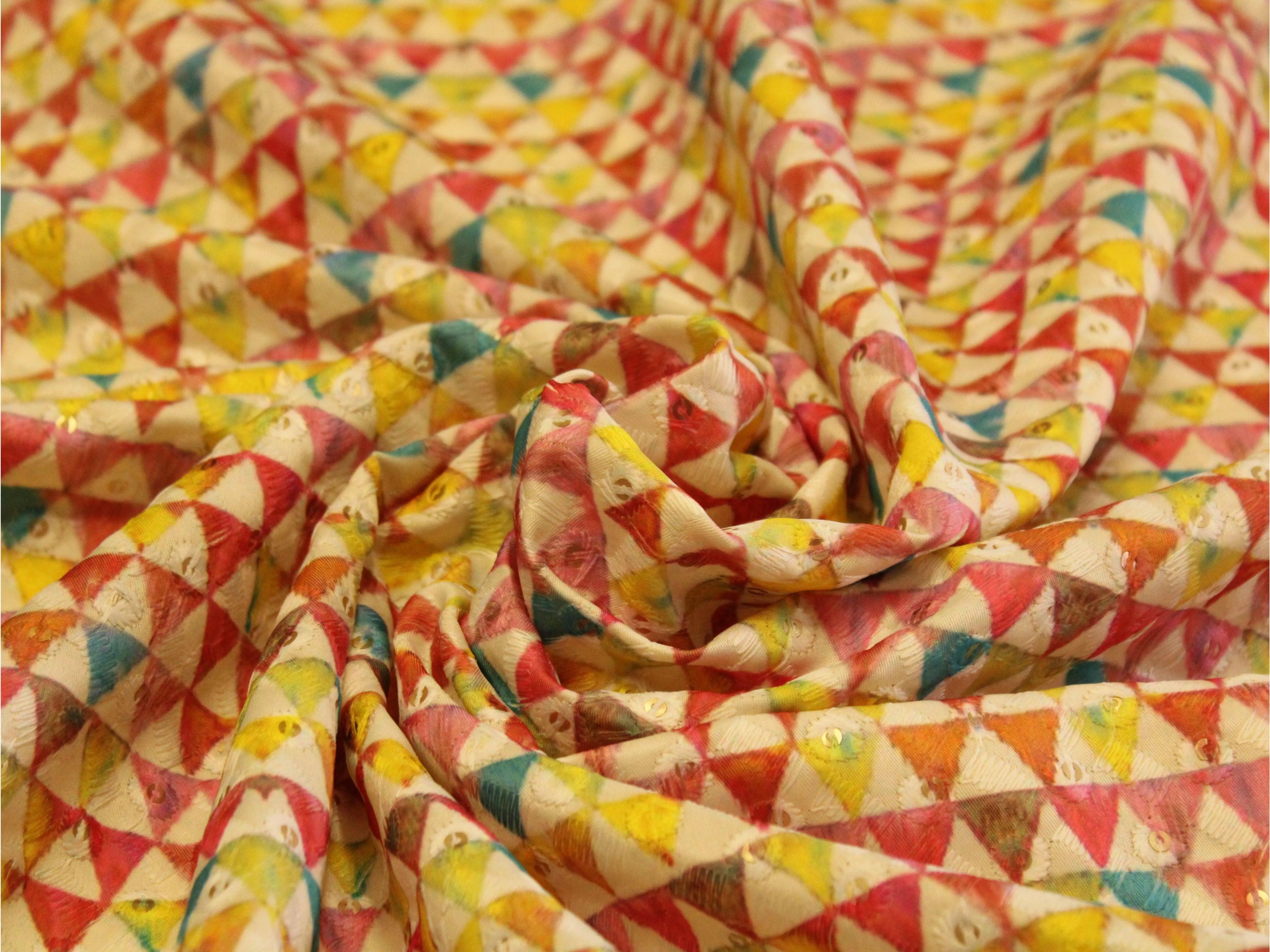 Vibrant X Mix & Match Digital Silk Fabric - M'Foks