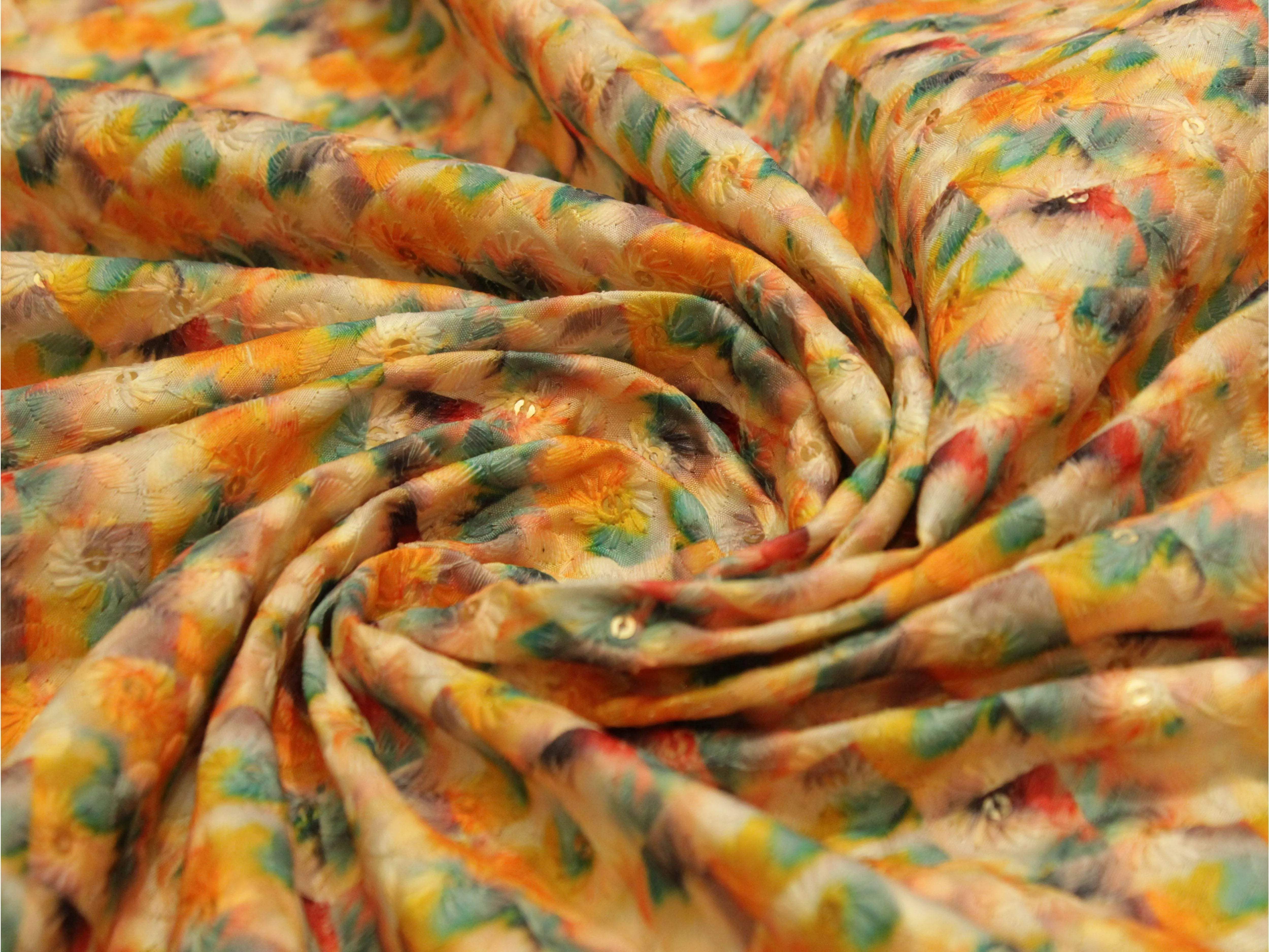Vibrant X Mix & Match Digital Silk Fabric - M'Foks