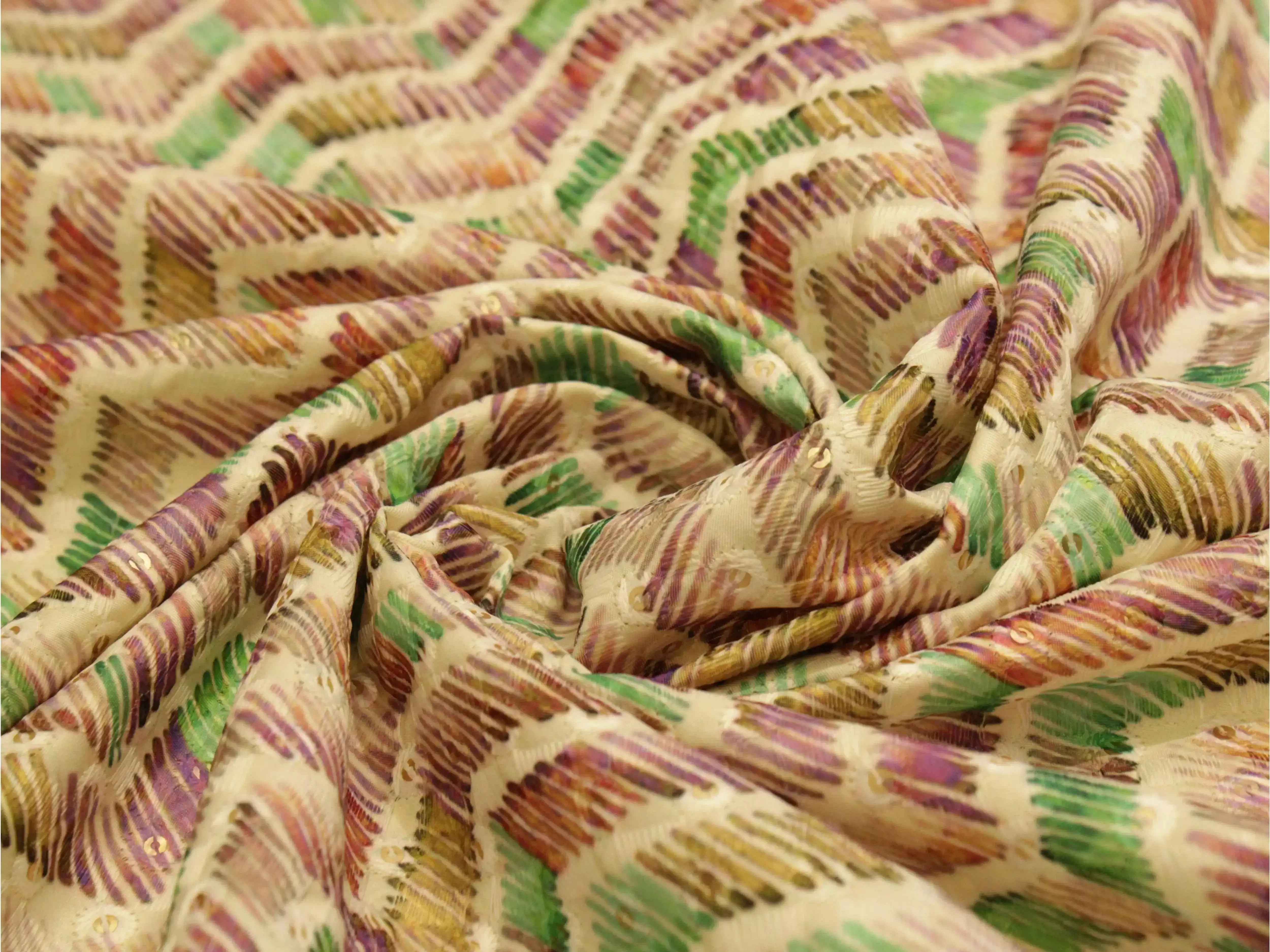 Vibrant X Mix & Match Digital Silk Fabric